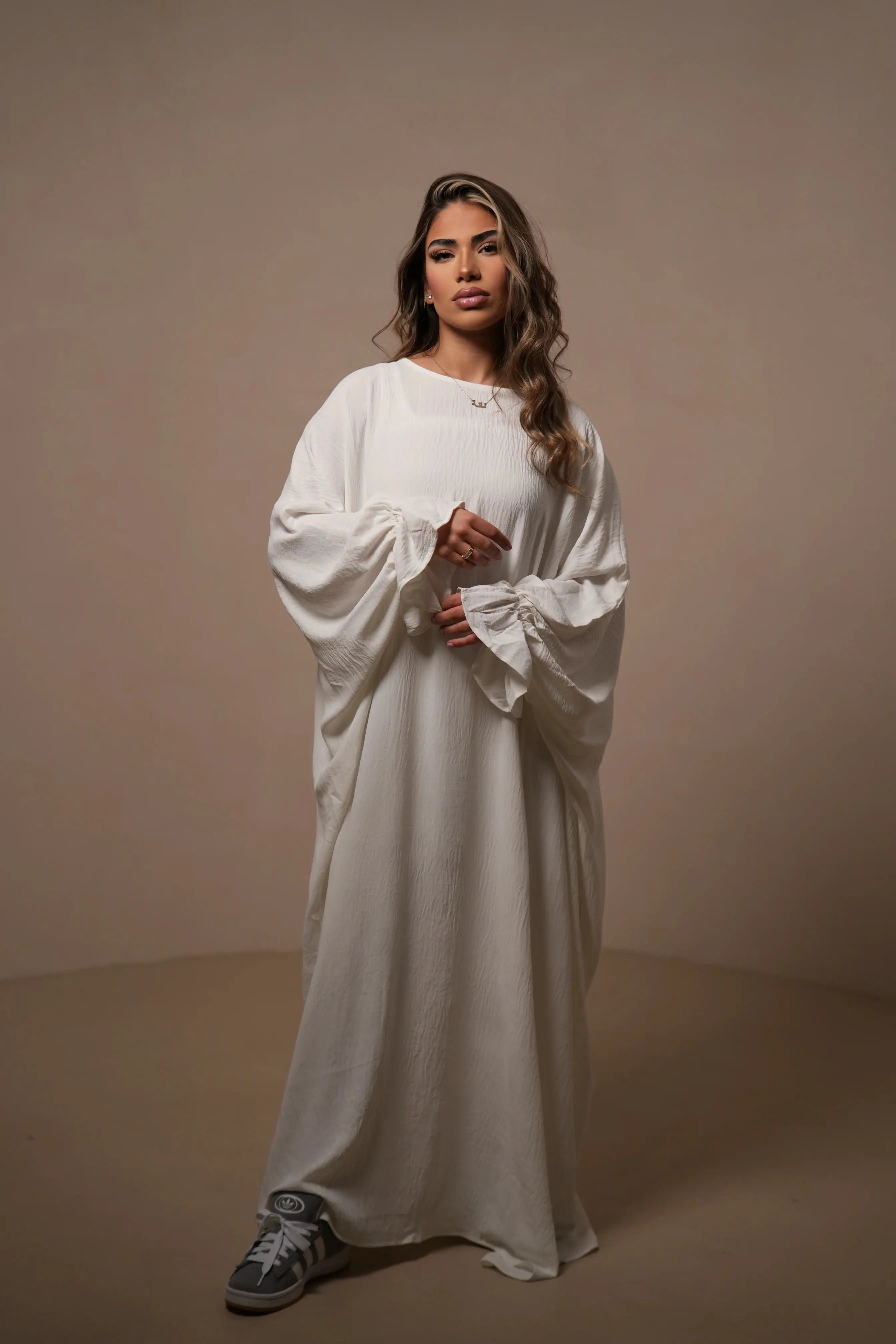 Jazz Abaya - White Losyana.Shop