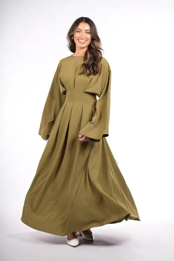 the corset dress - olive Losyana.Shop