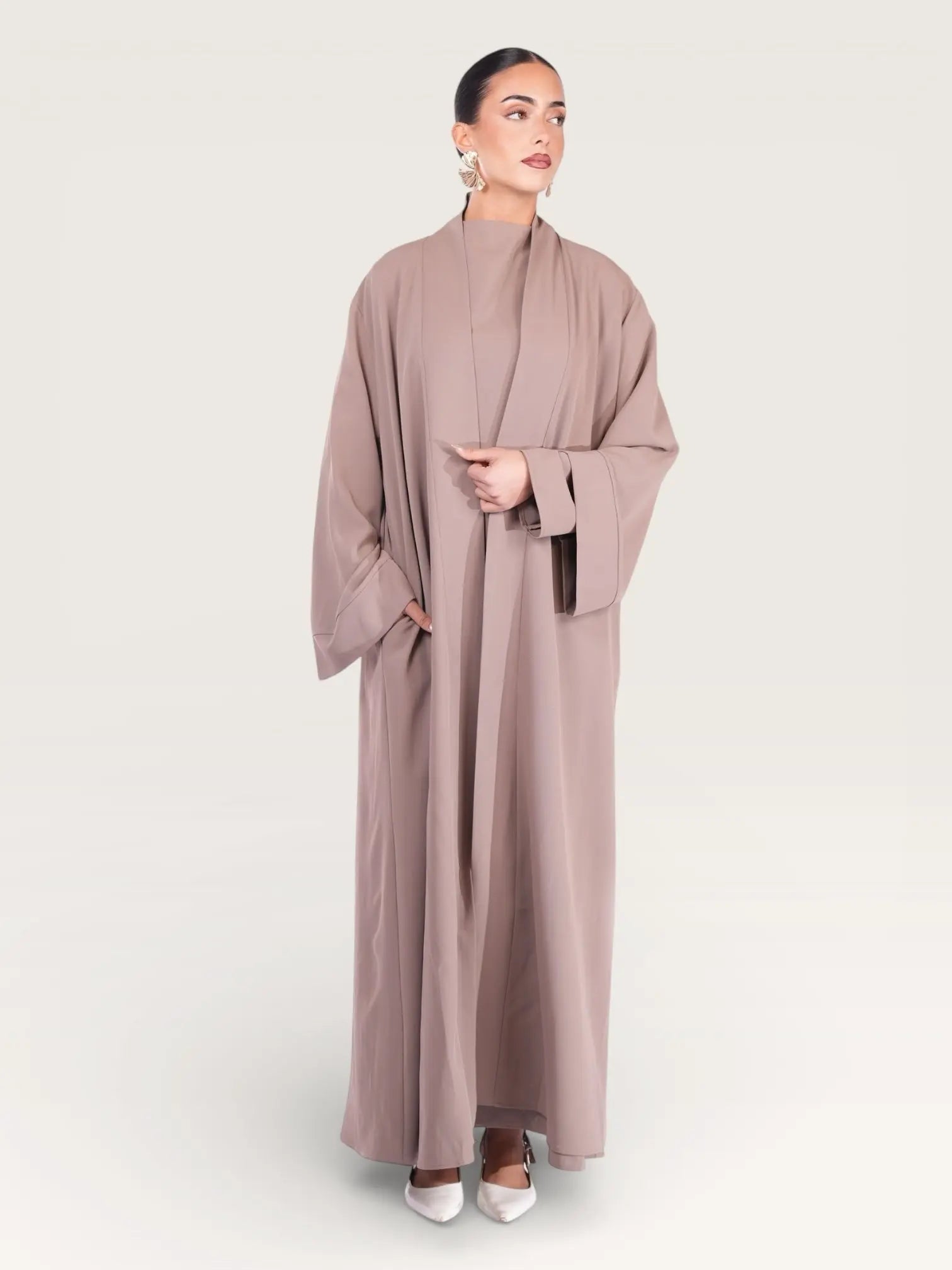 kimono abaya - stone