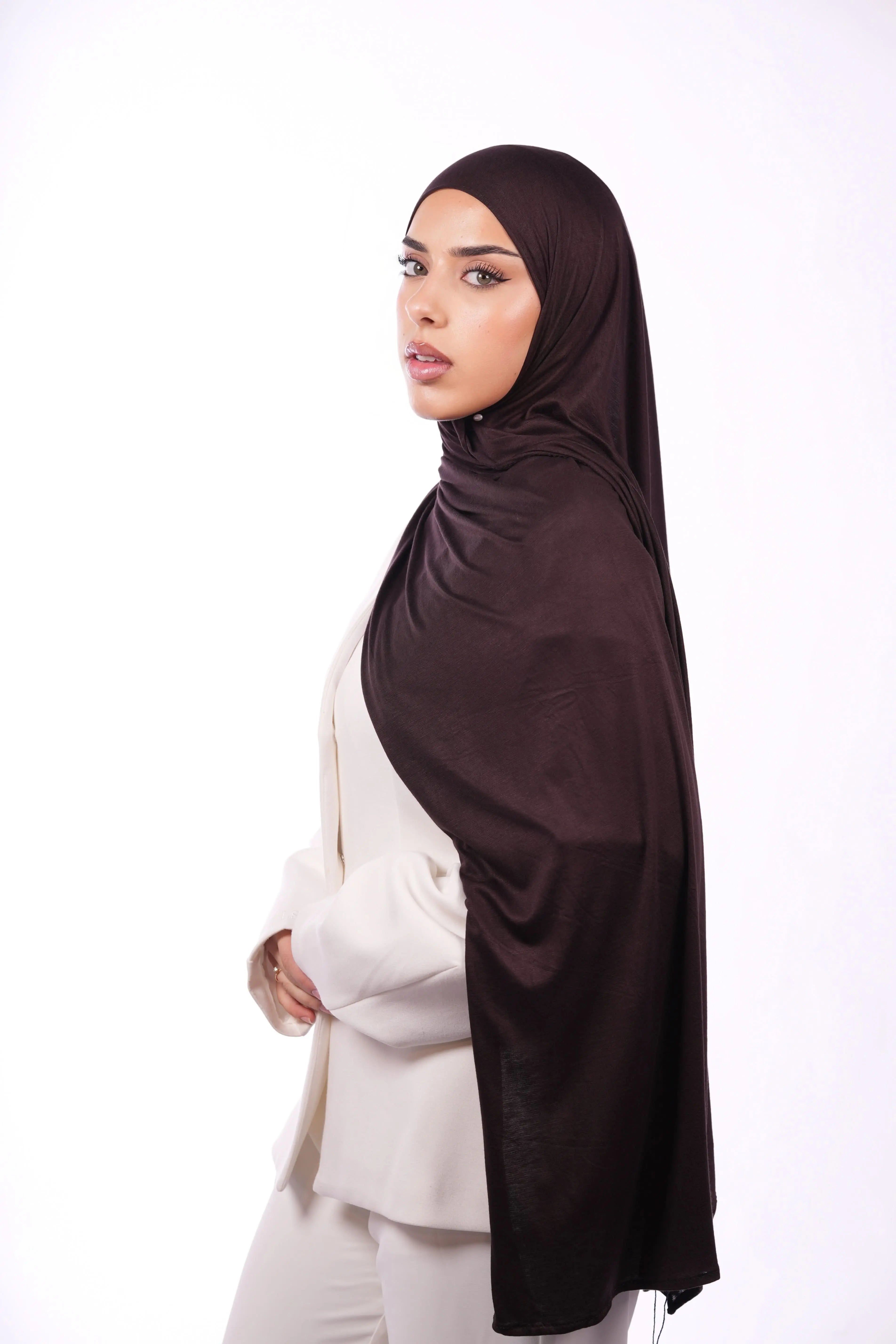 Bamboo Jersey - dark chocolate - Losyana.Shop