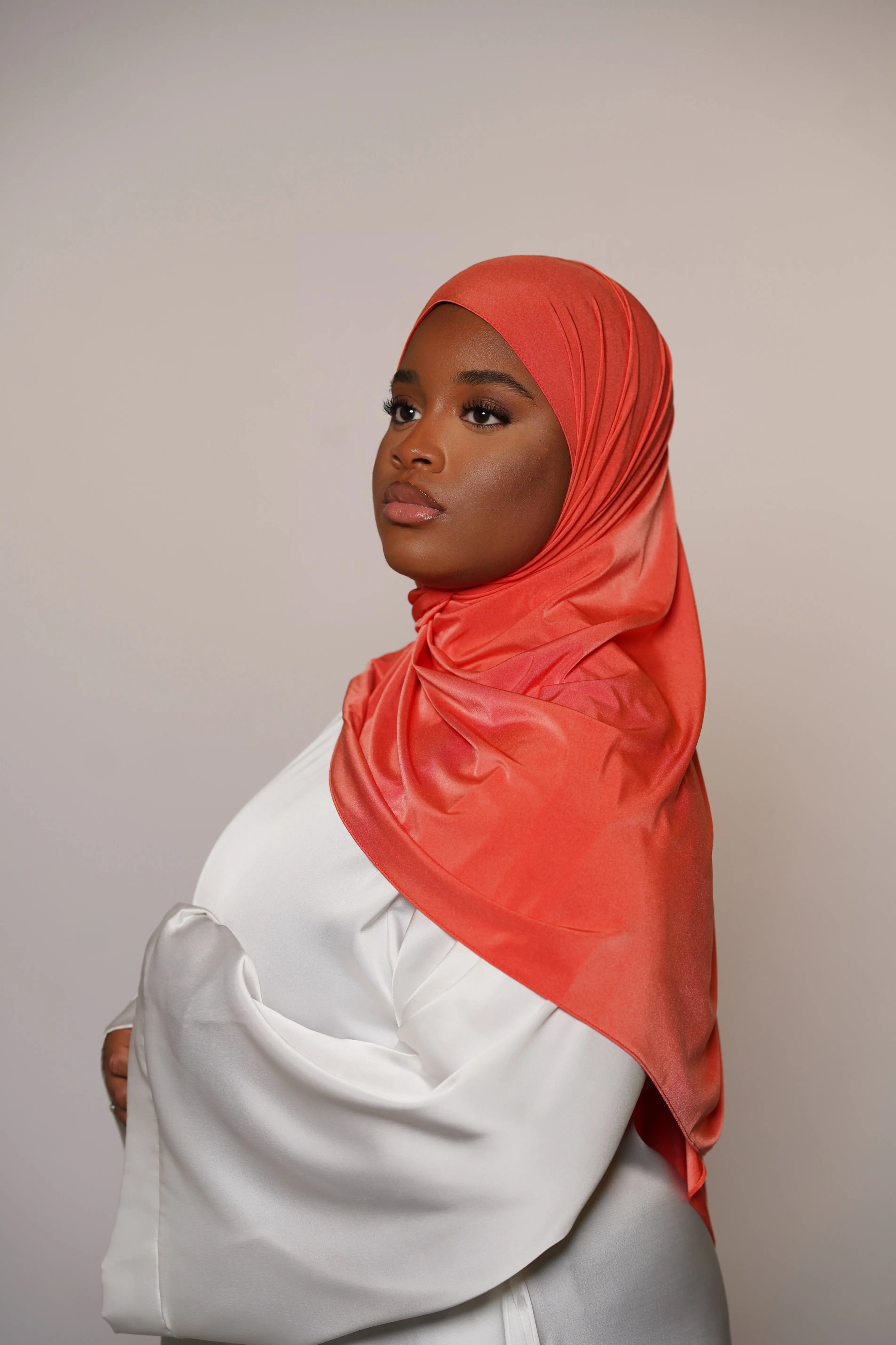 Satin Premium Jersey - orange Losyana.Shop