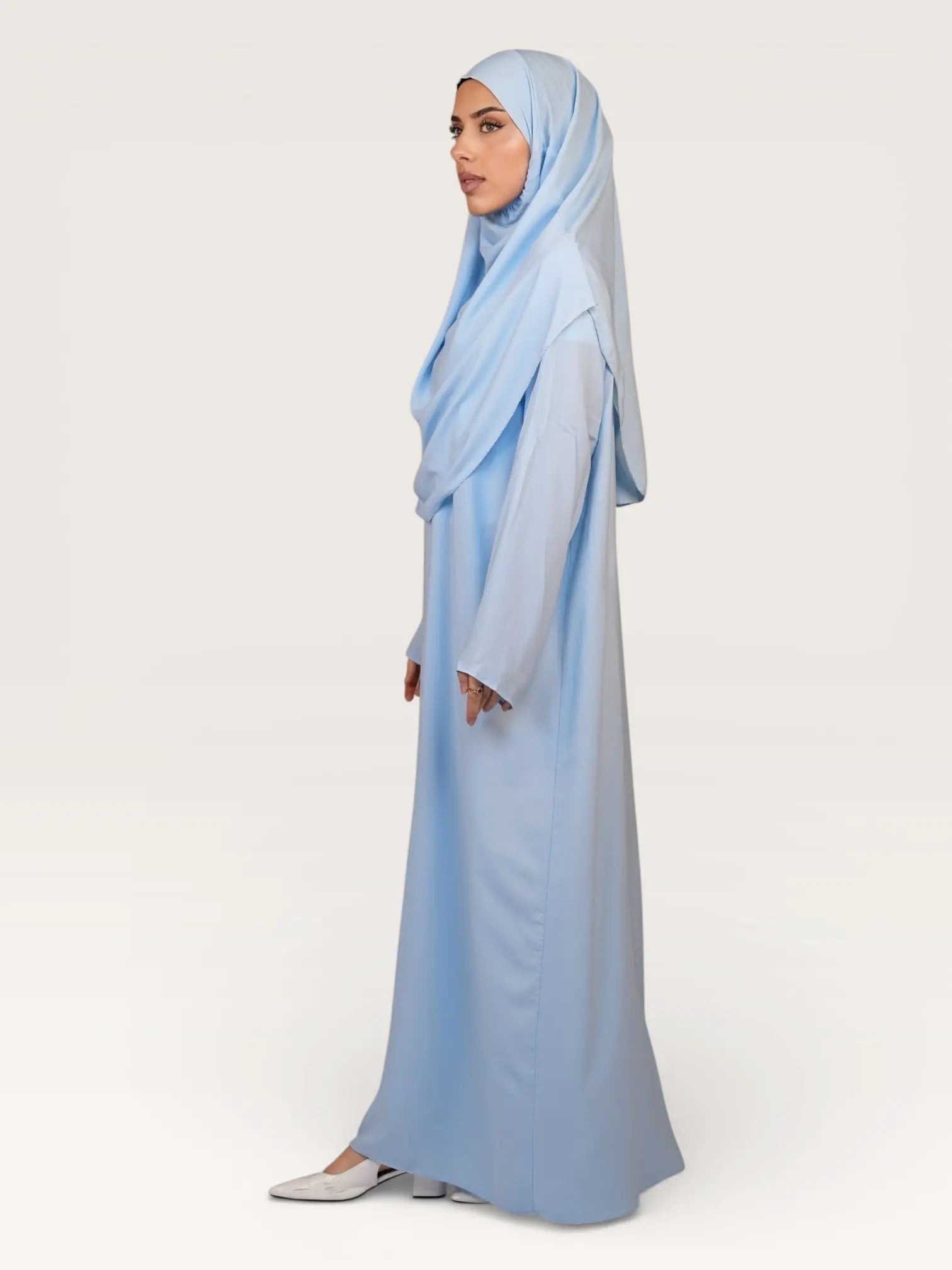prayer dress medina - baby blue
