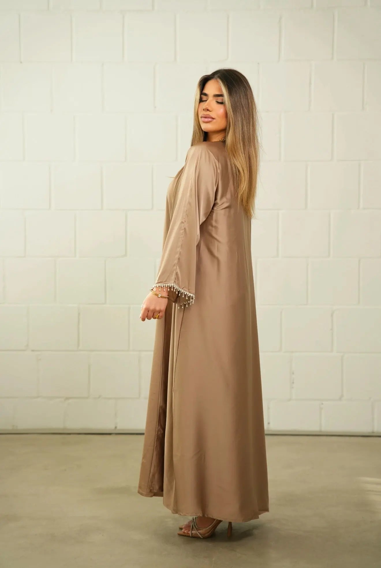 DXB Zara Abaya - Gold Losyana.Shop
