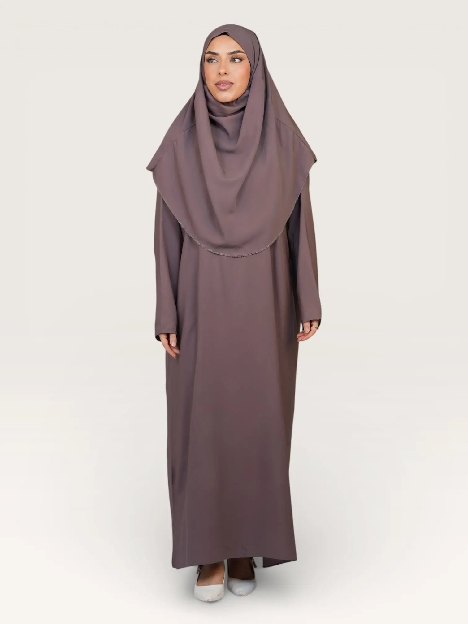 prayer dress medina - mocca