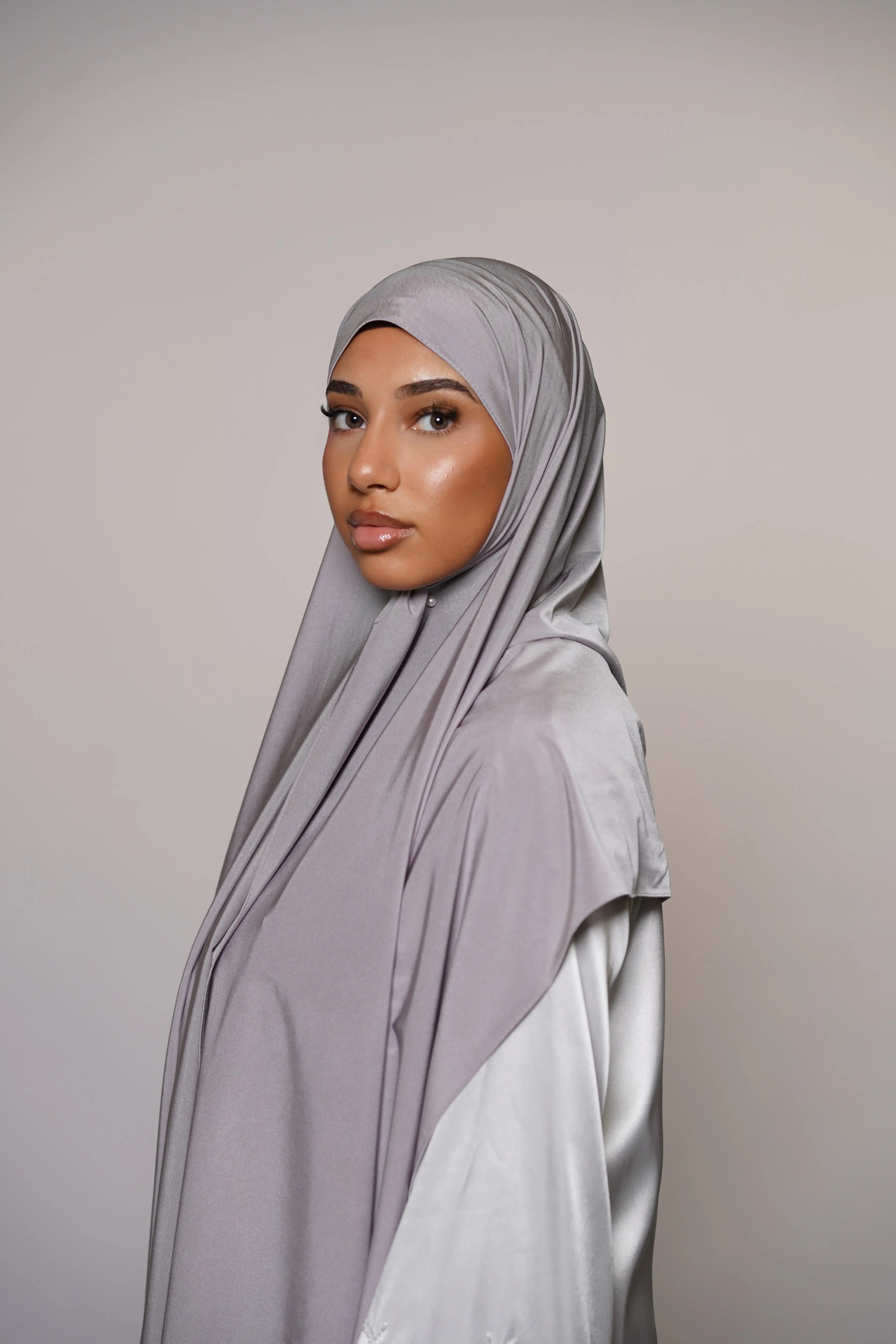 Satin Premium Jersey - steel Losyana.Shop