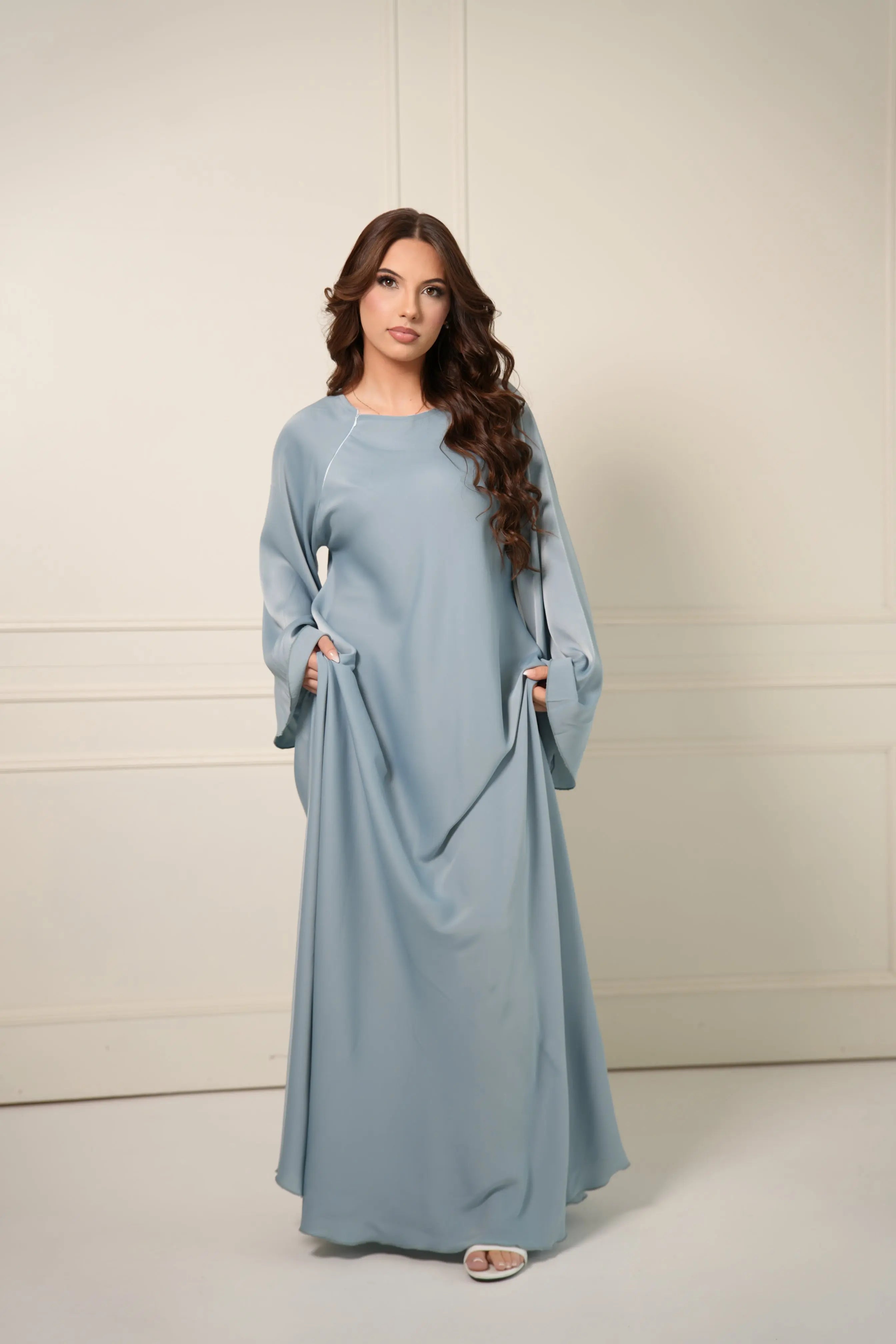 DXB Abaya - Baby Blue Losyana.Shop