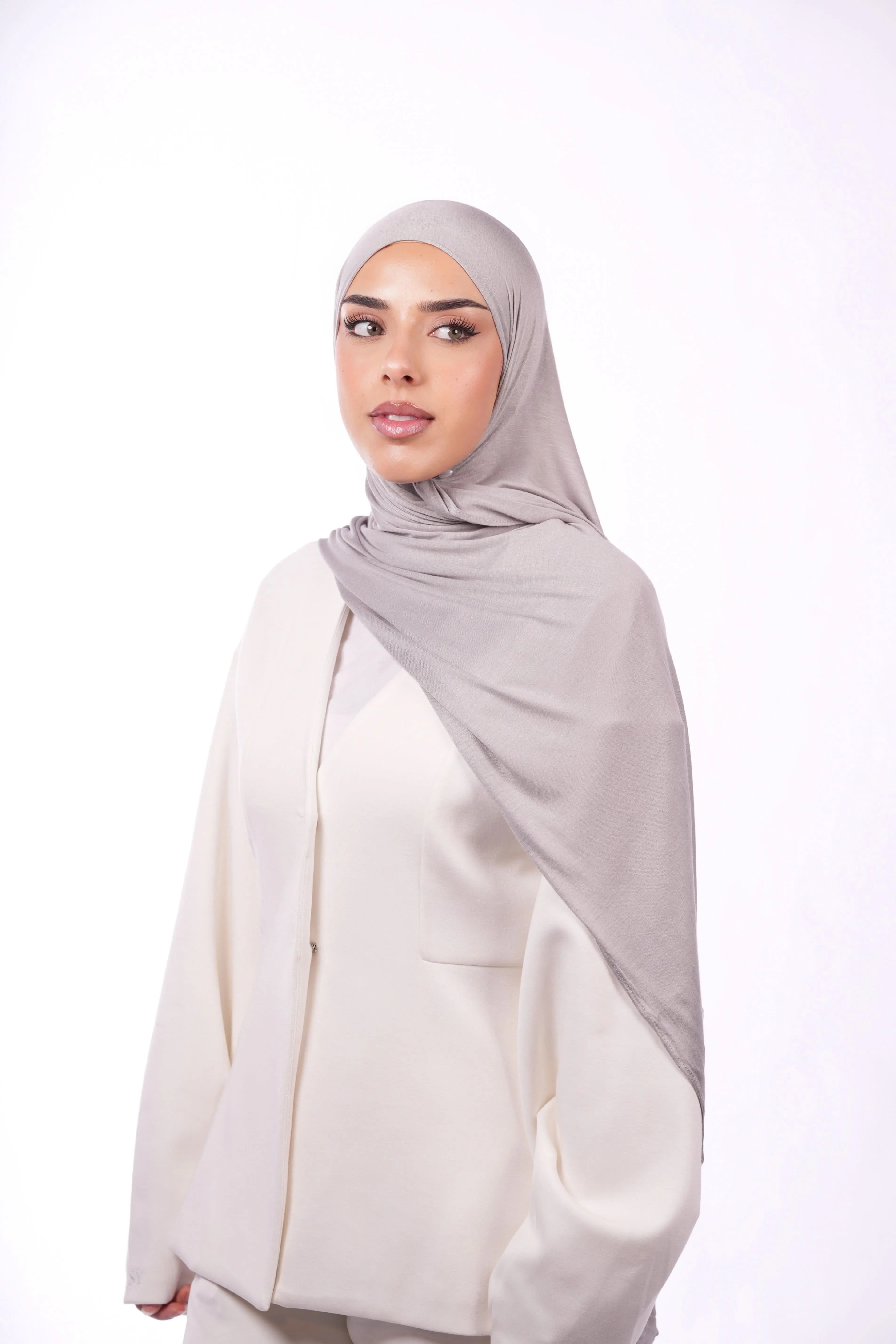 Bamboo Jersey - nude grey - Losyana.Shop