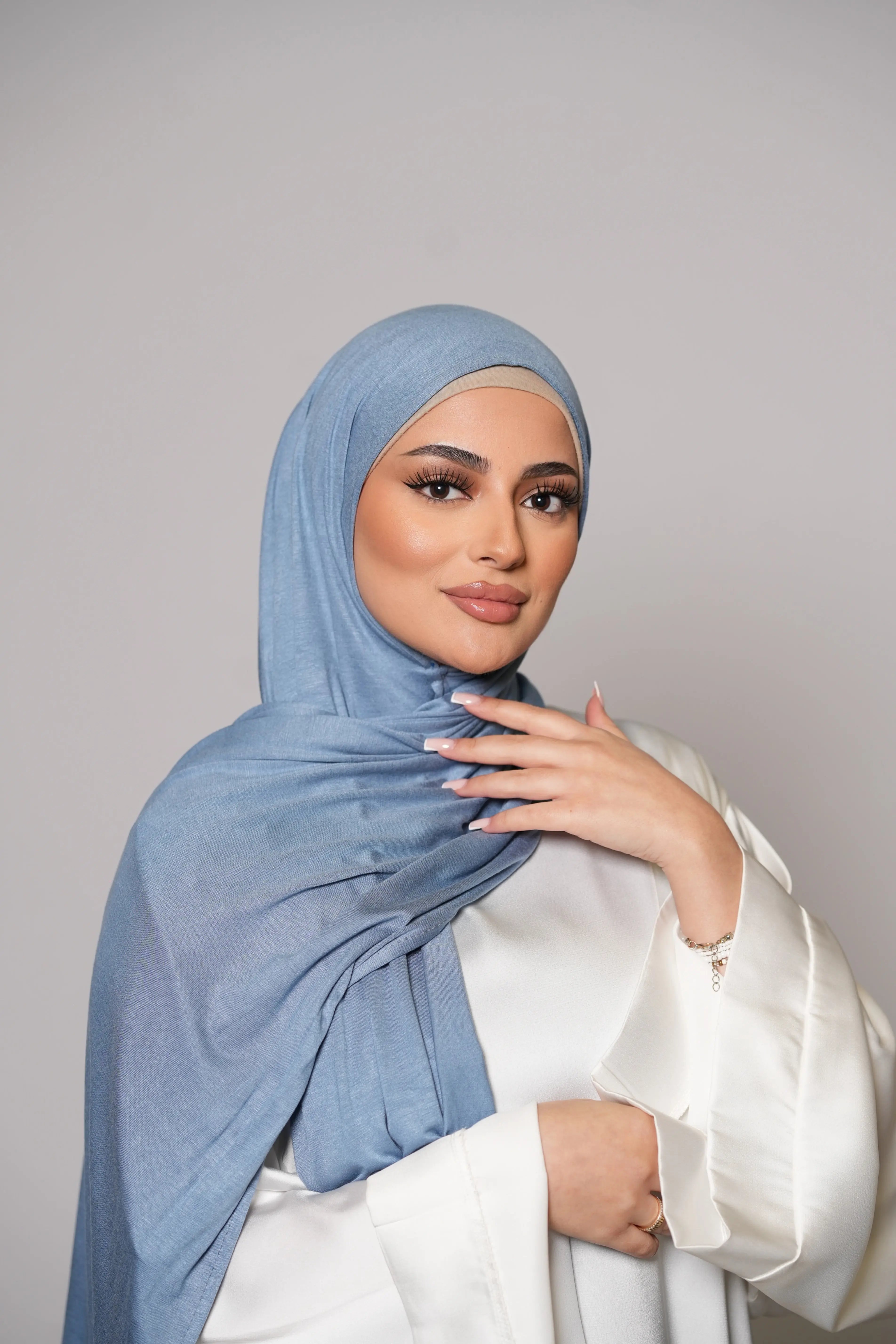 Premium Bamboo Jersey - powder blue Losyana.Shop