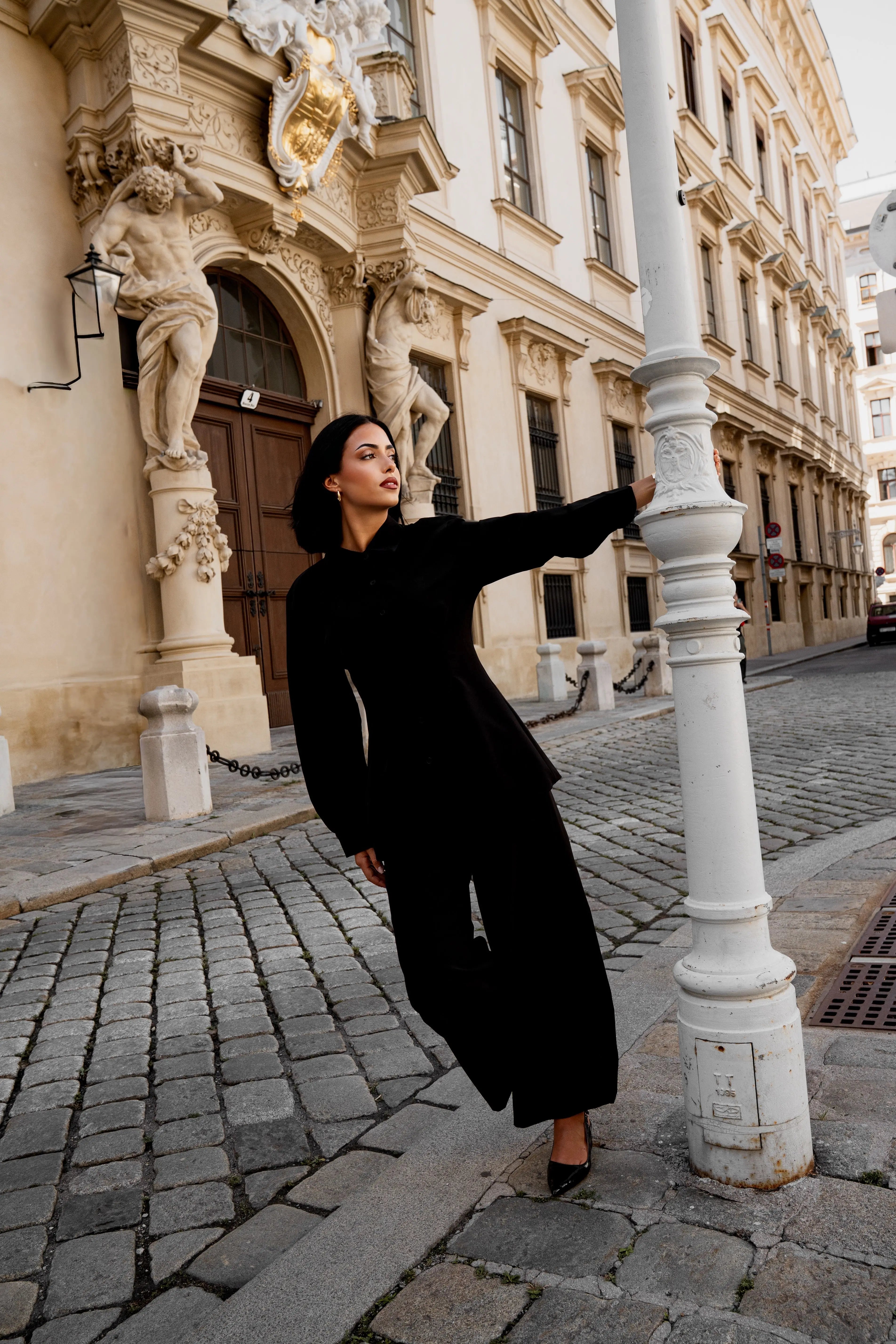corset blouse - black Losyana.Shop