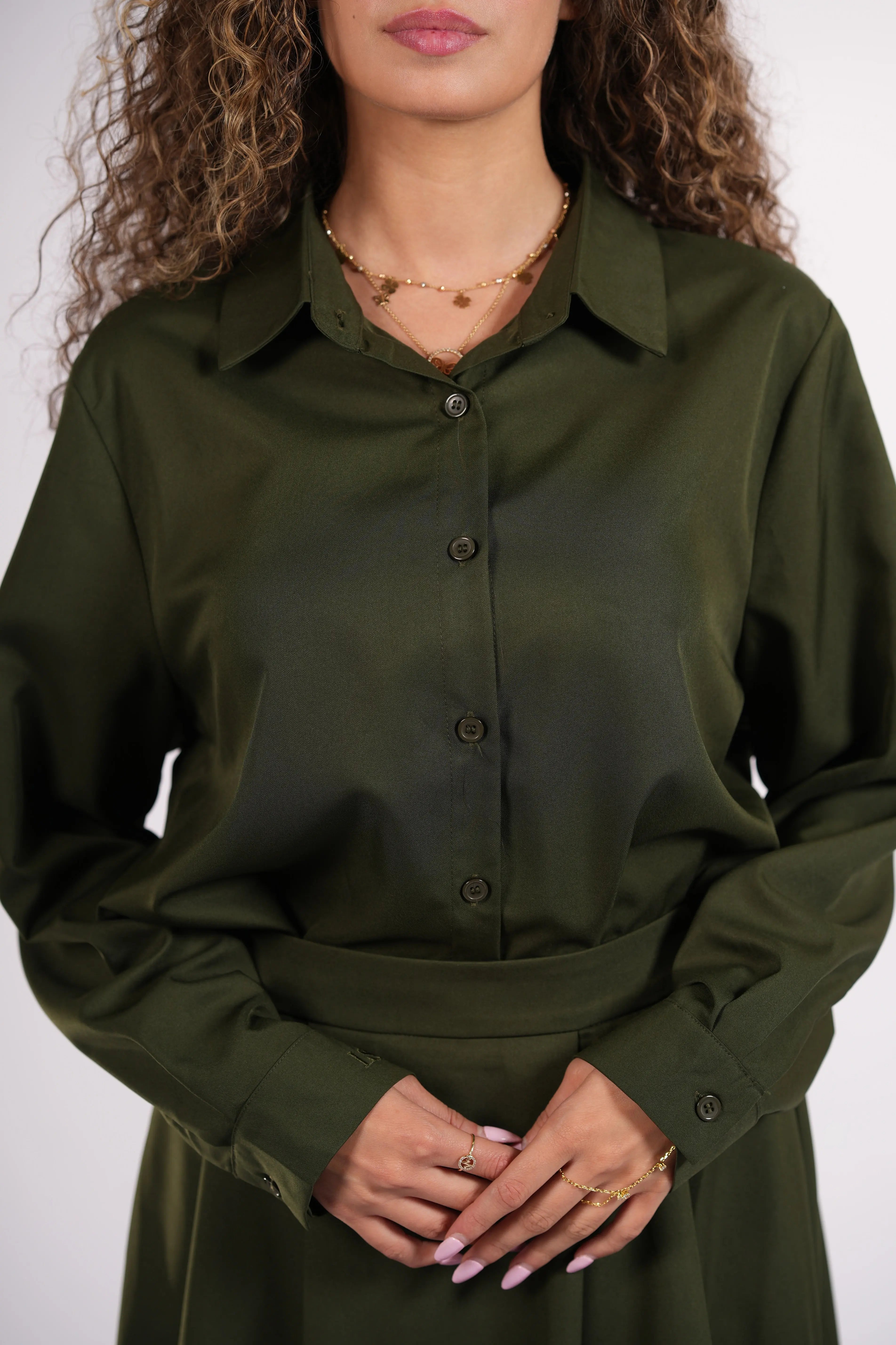 timeless blouse - khaki green Losyana.Shop