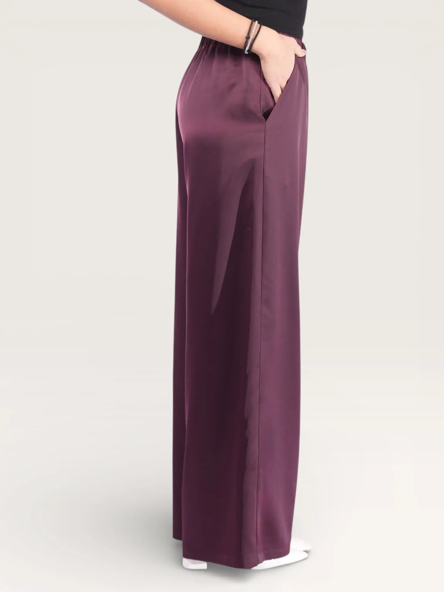 silk muse pants - purpur