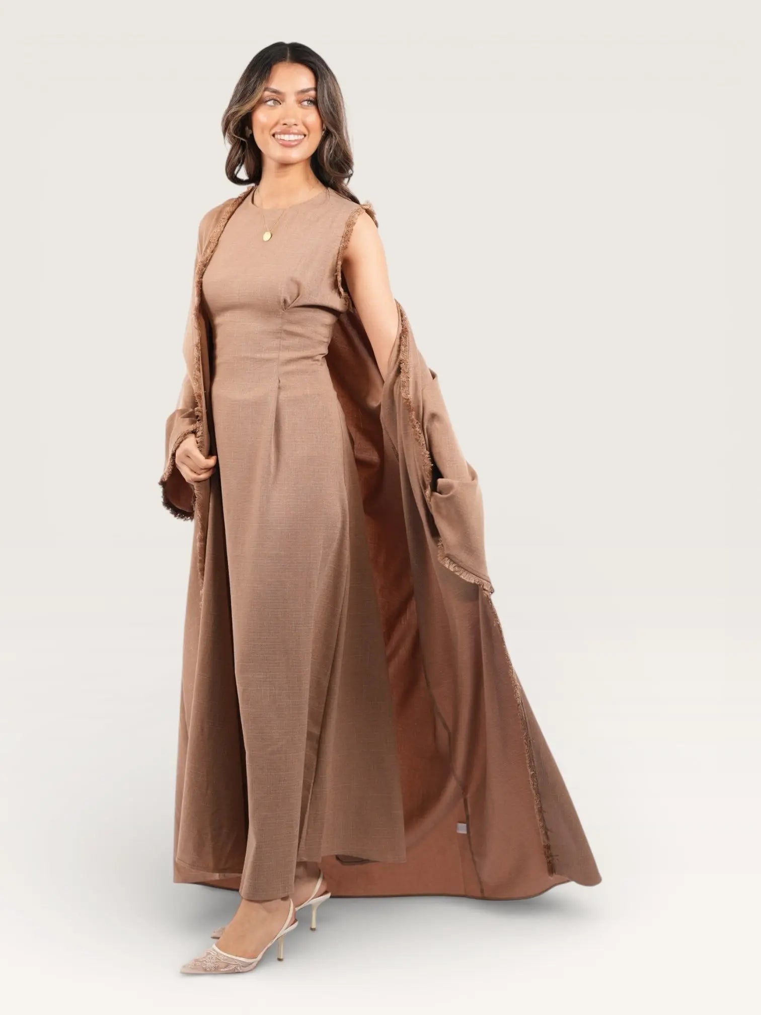 Corset et kimono viennois - mousse brune