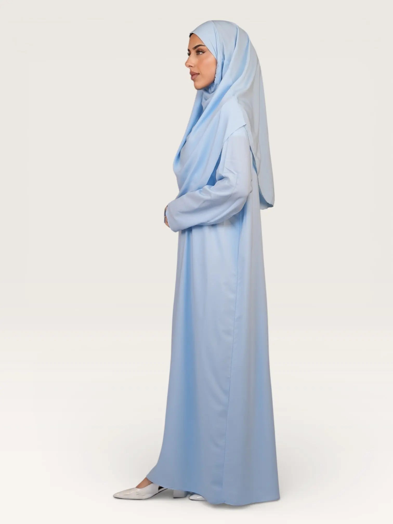 prayer dress medina - baby blue