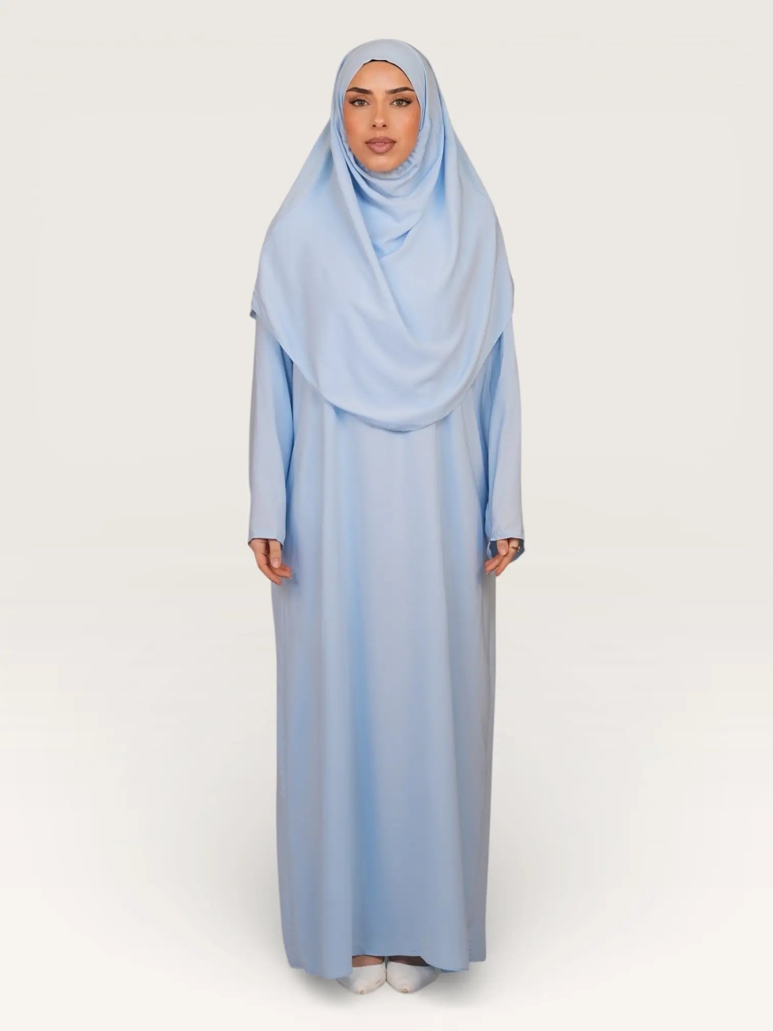 prayer dress medina - baby blue