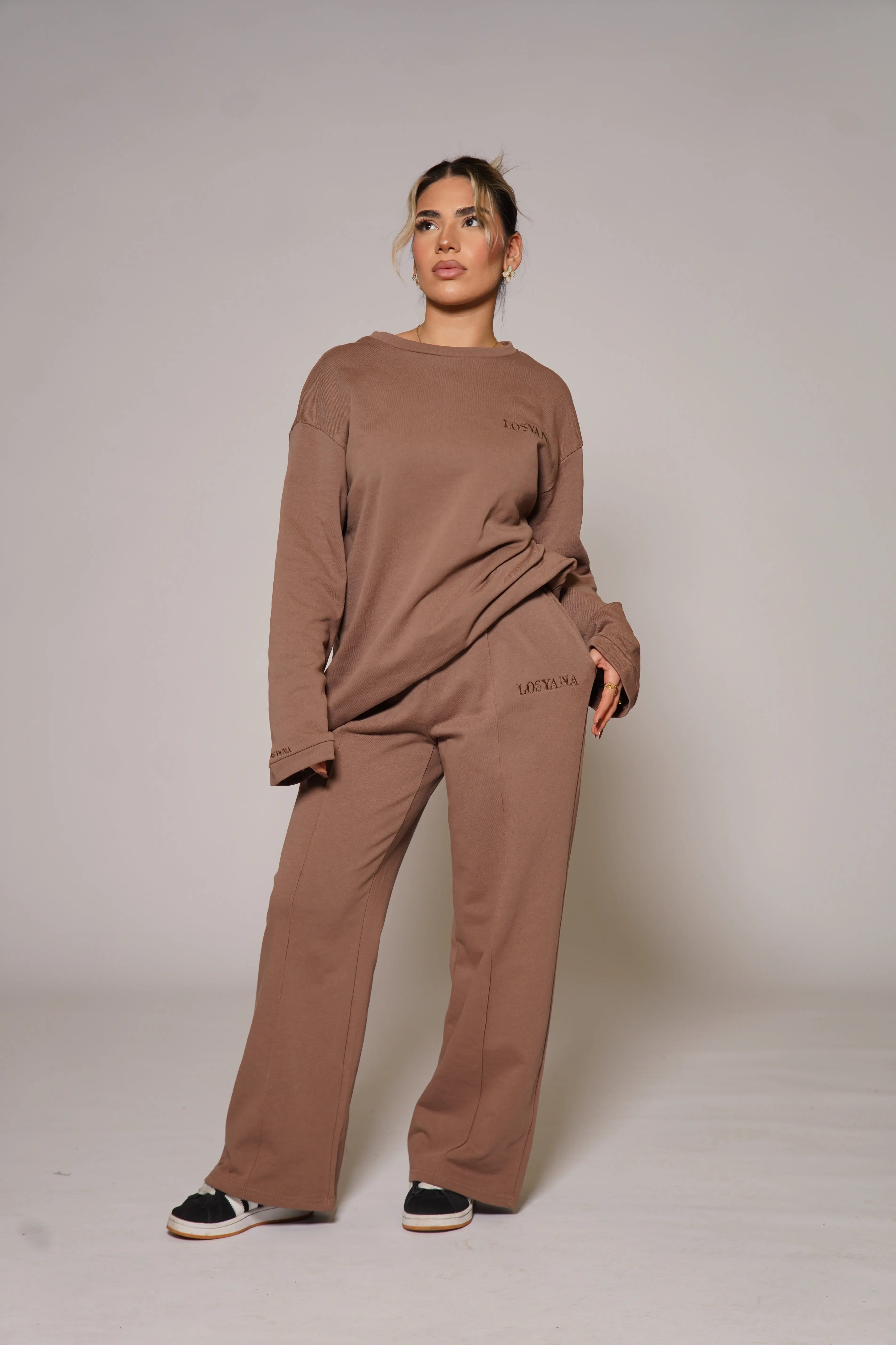 Lounge and Gym set - cappuccino Losyana.Shop