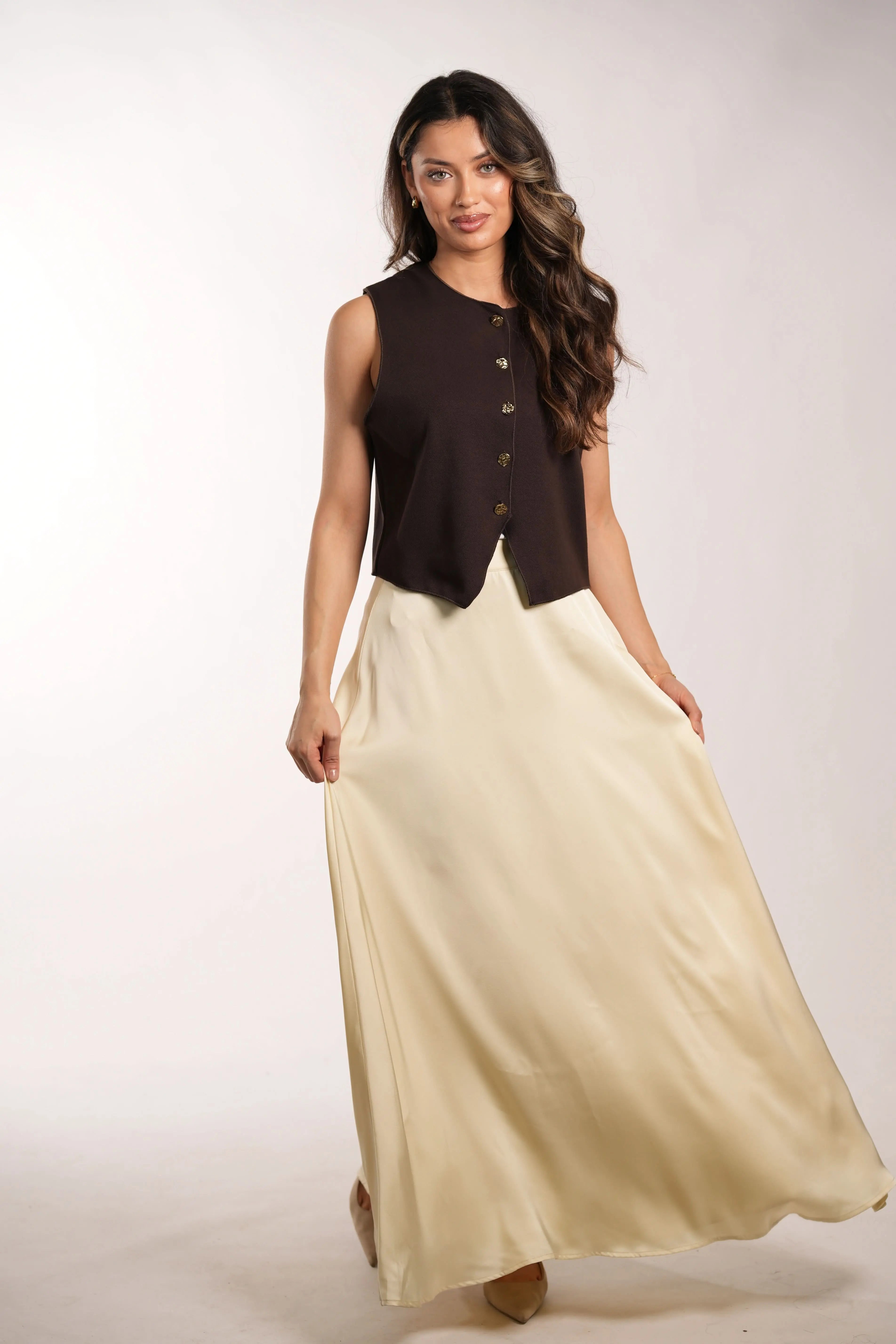 satin poésie - butter yellow Losyana.Shop