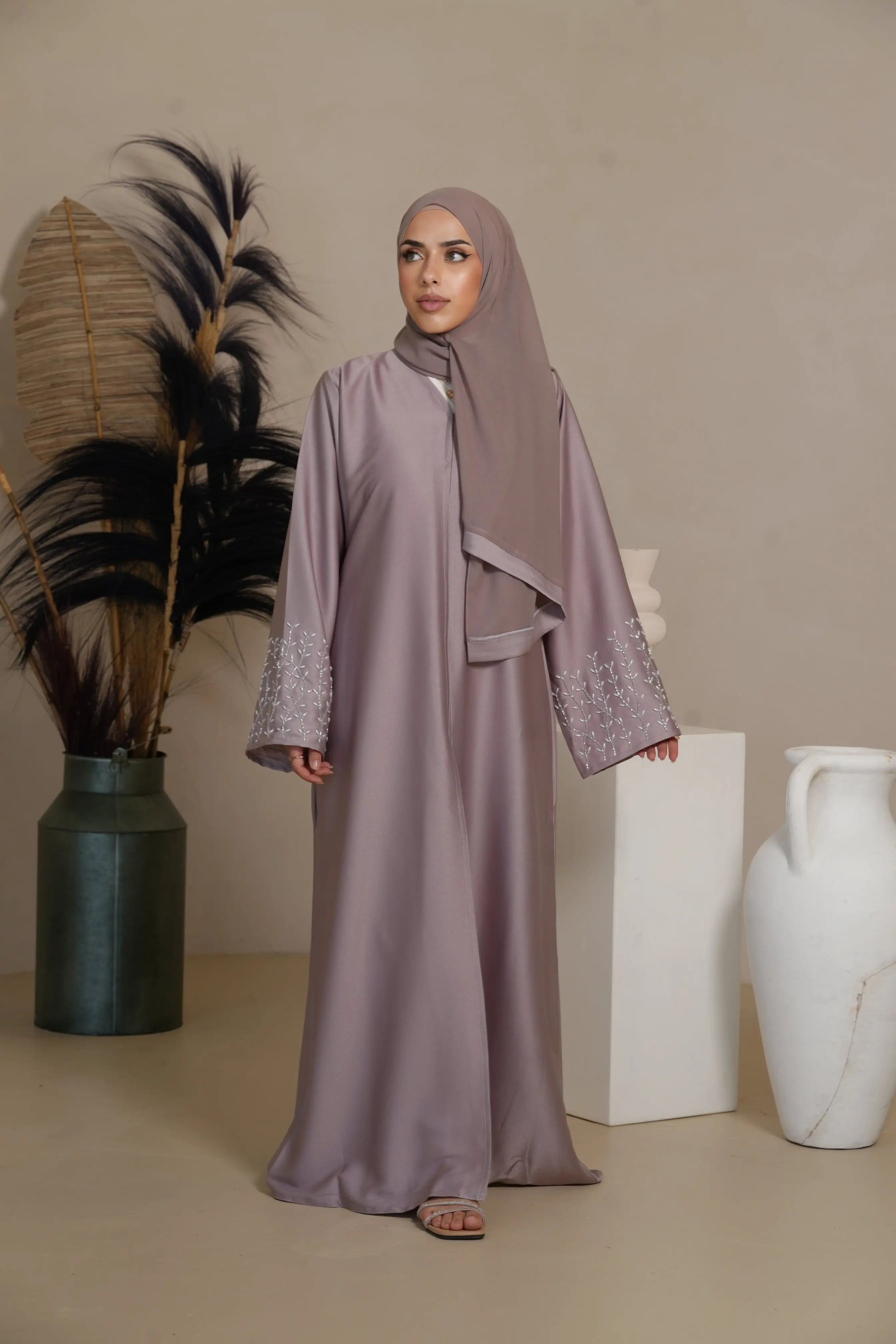 DXB Mira Abaya - Lavendel Losyana.Shop