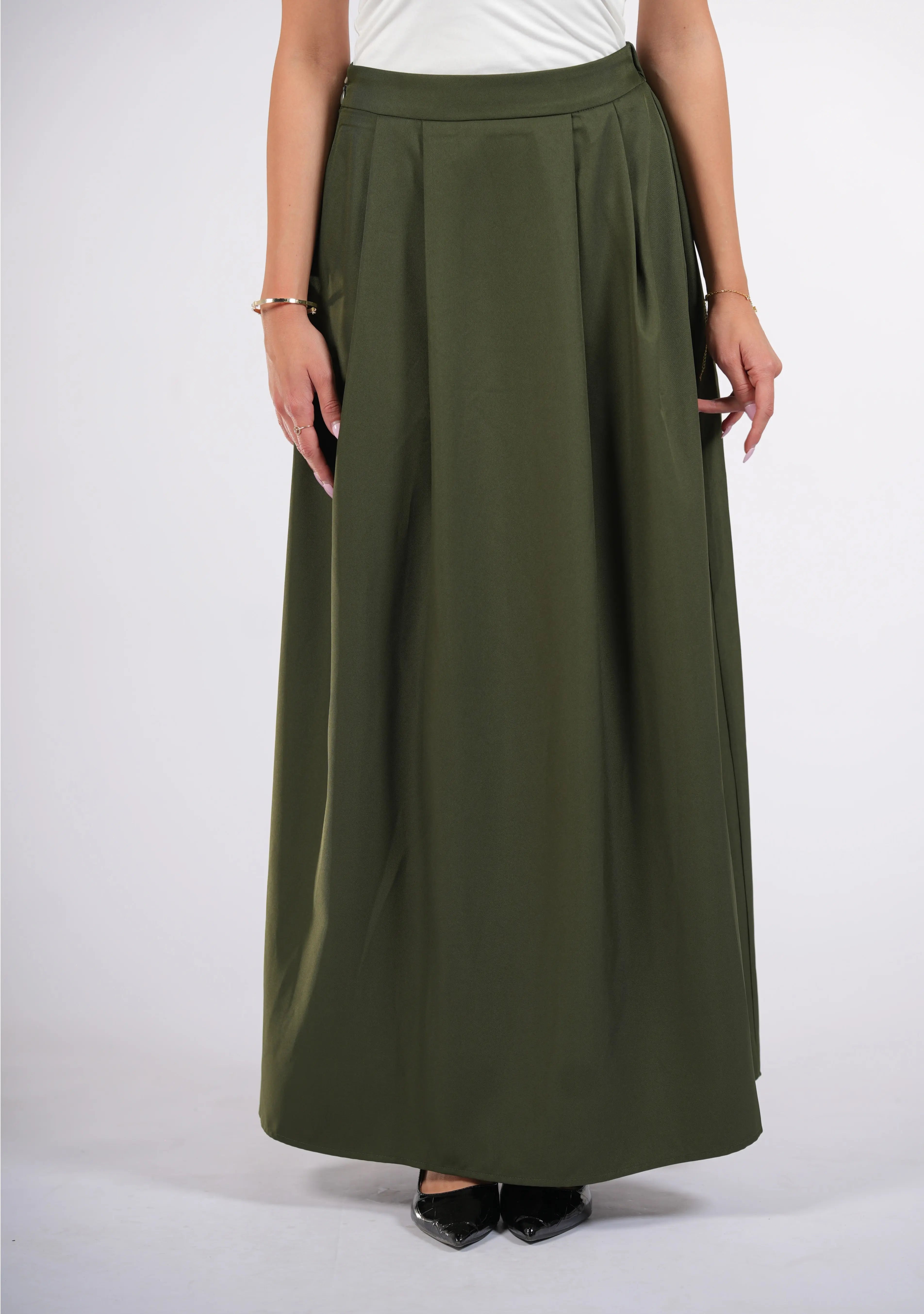 timeless skirt - khaki green Losyana.Shop