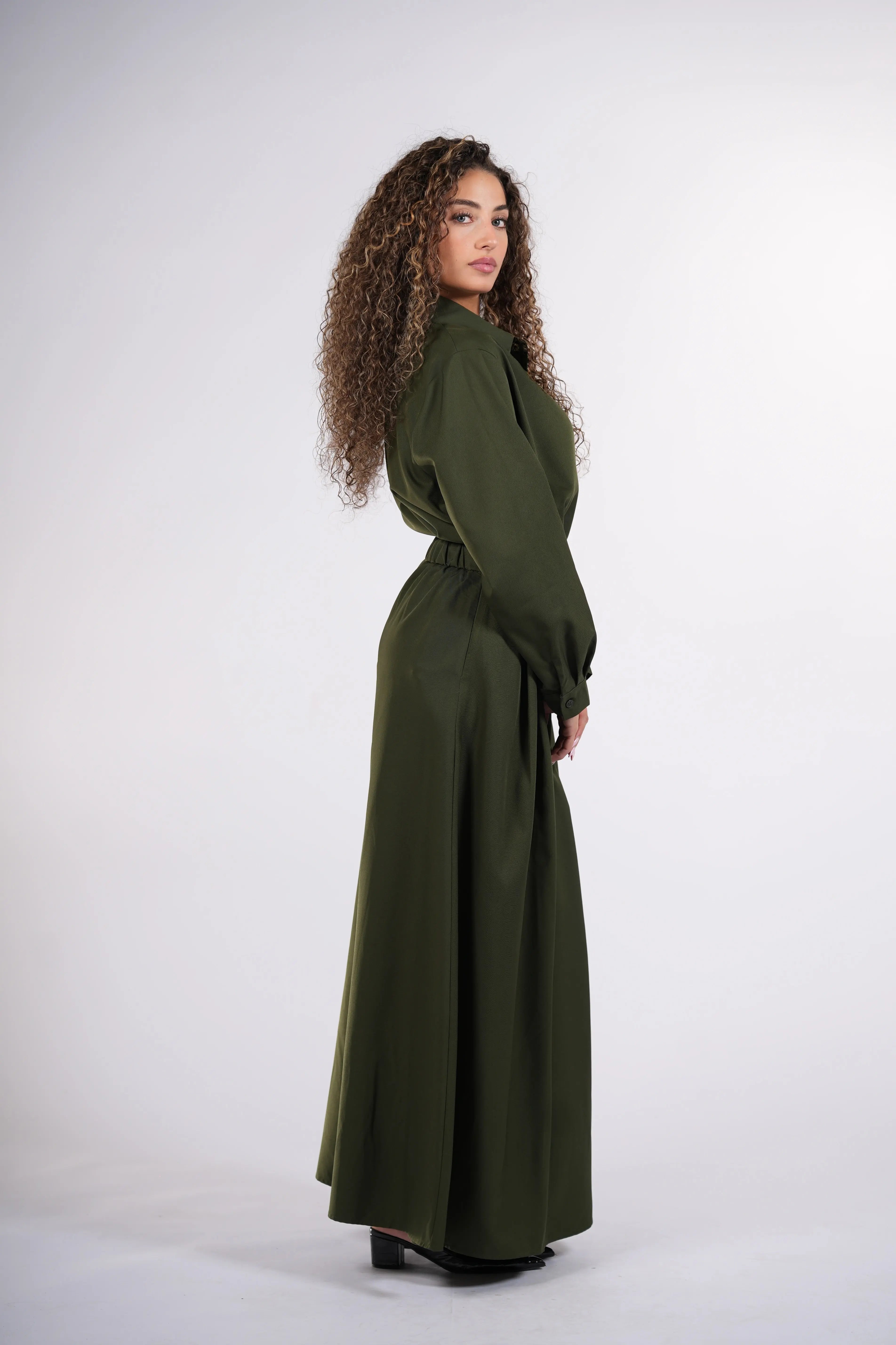 timeless skirt - khaki green Losyana.Shop