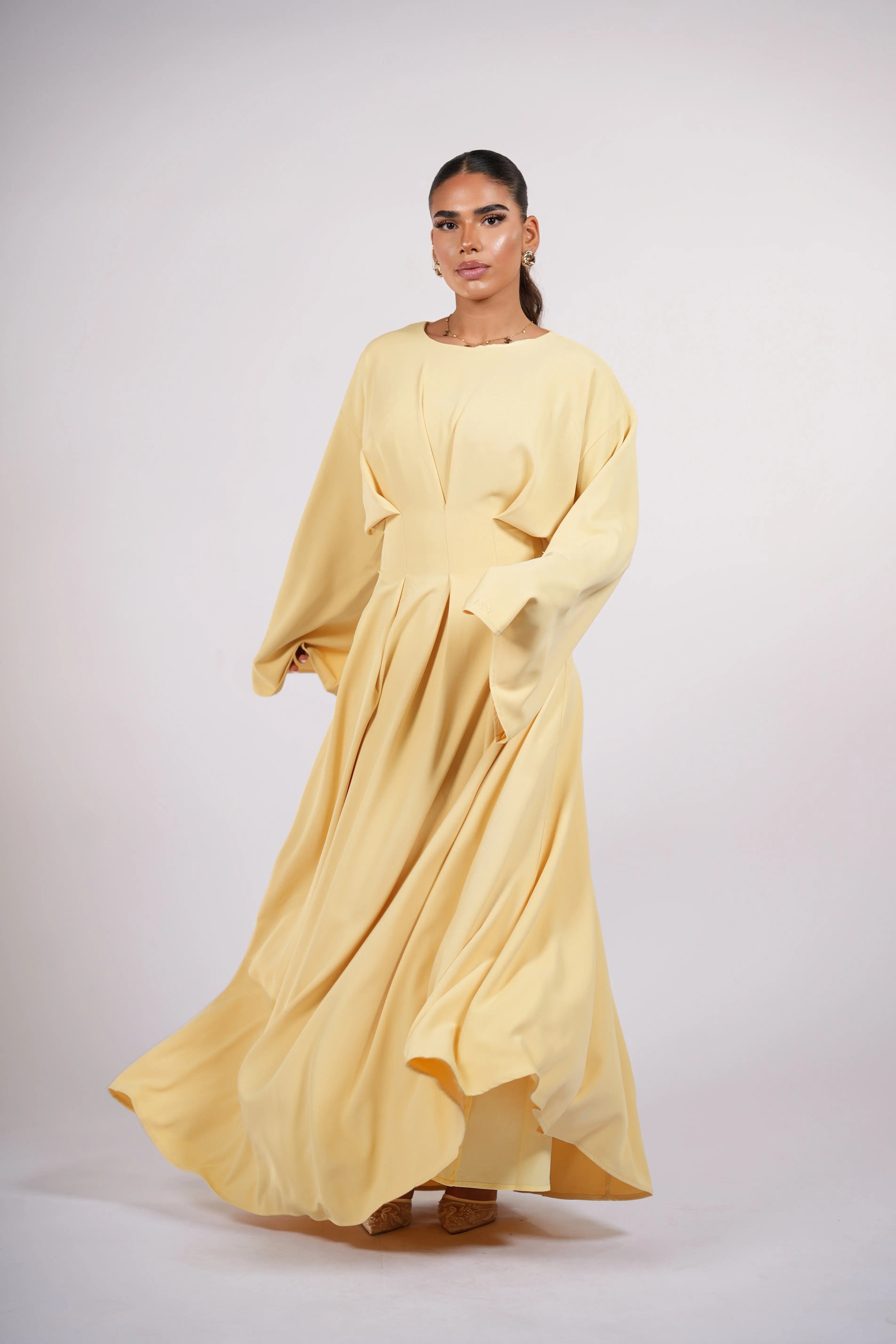 THE CORSET DRESS - butter yellow Losyana.Shop