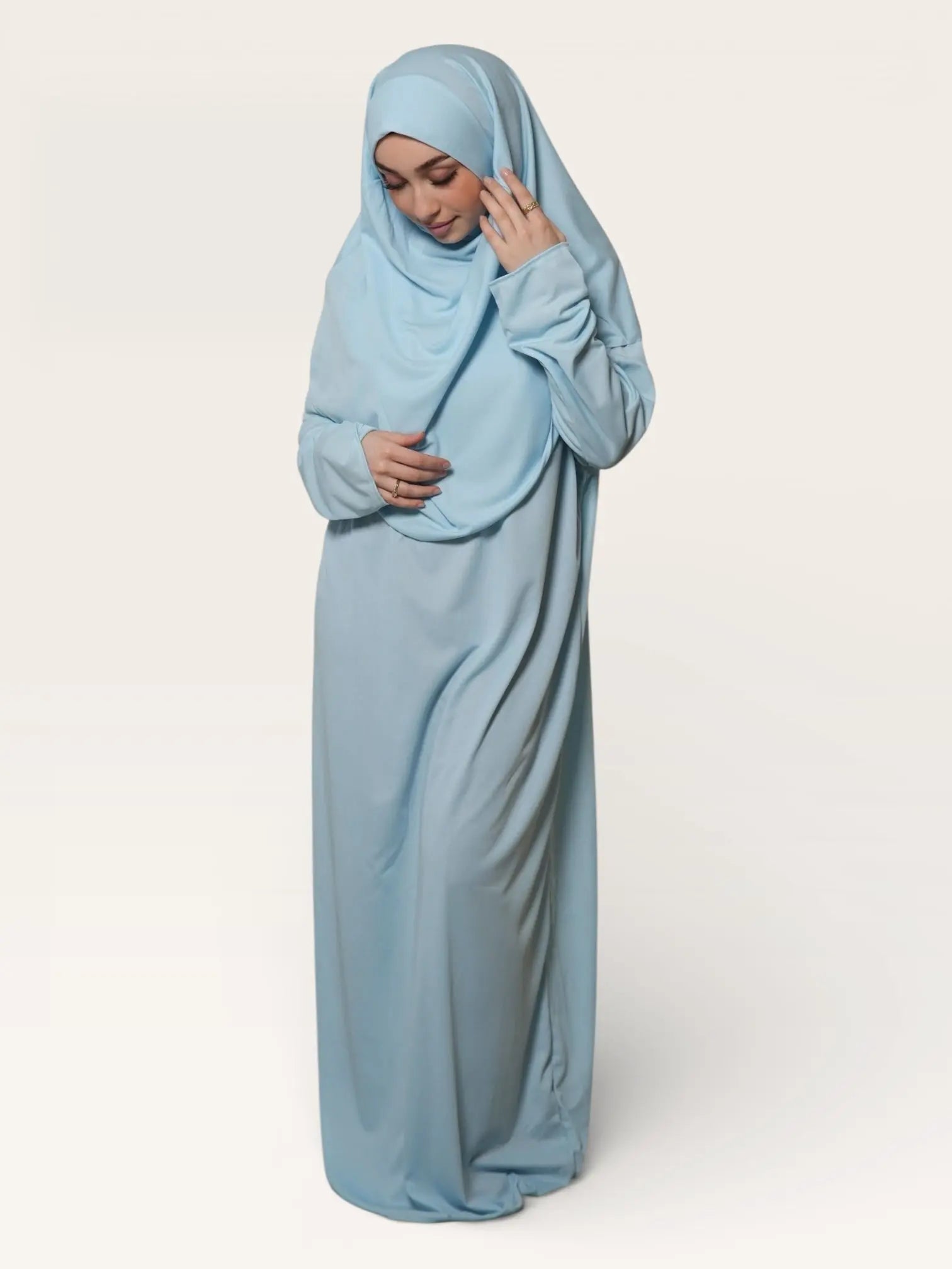 prayer dress jersey - baby blue