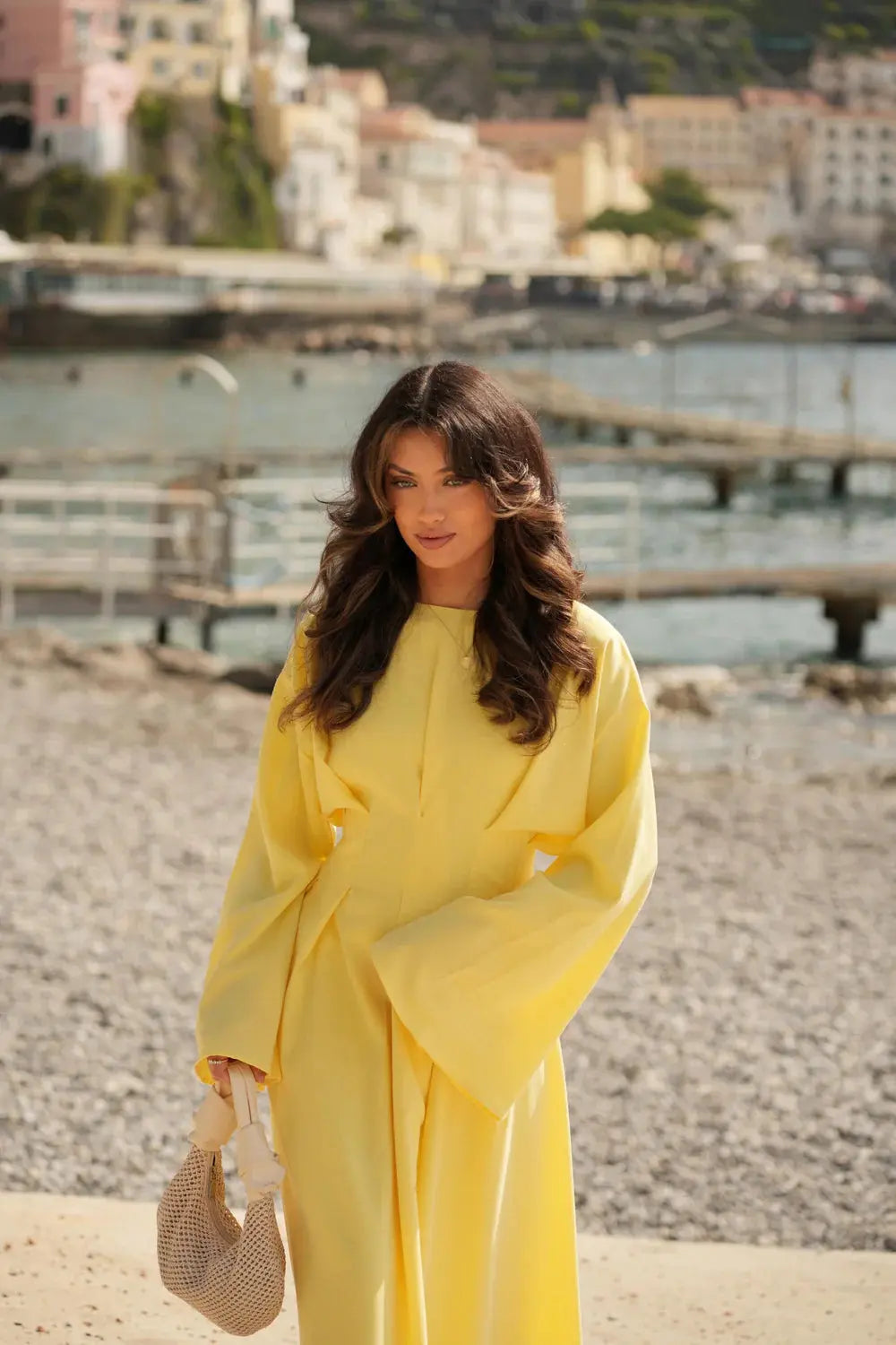 LA BALLEZA CORSET DRESS - LEMON Losyana.nl