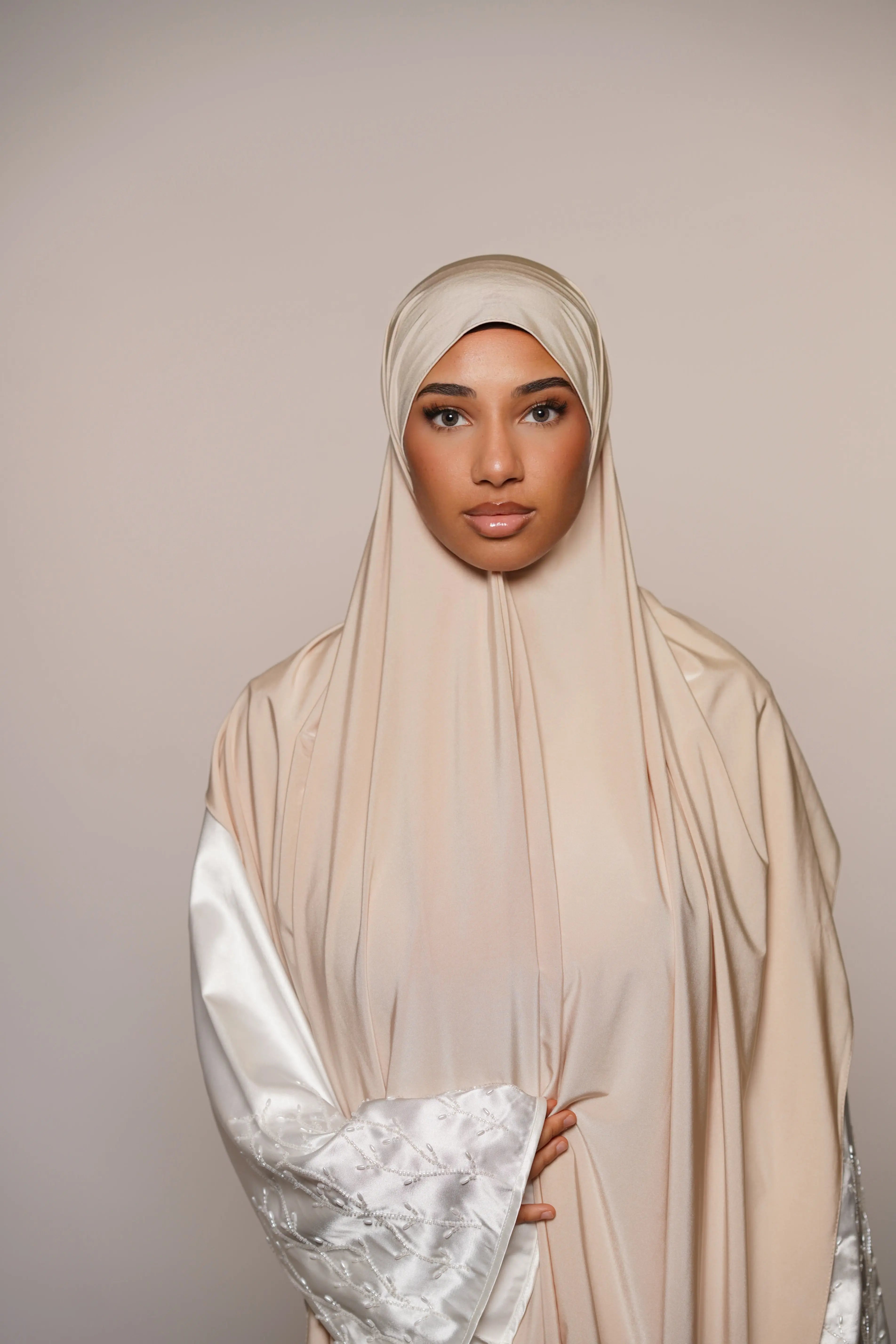 Satin Premium Jersey - ivory Losyana.Shop