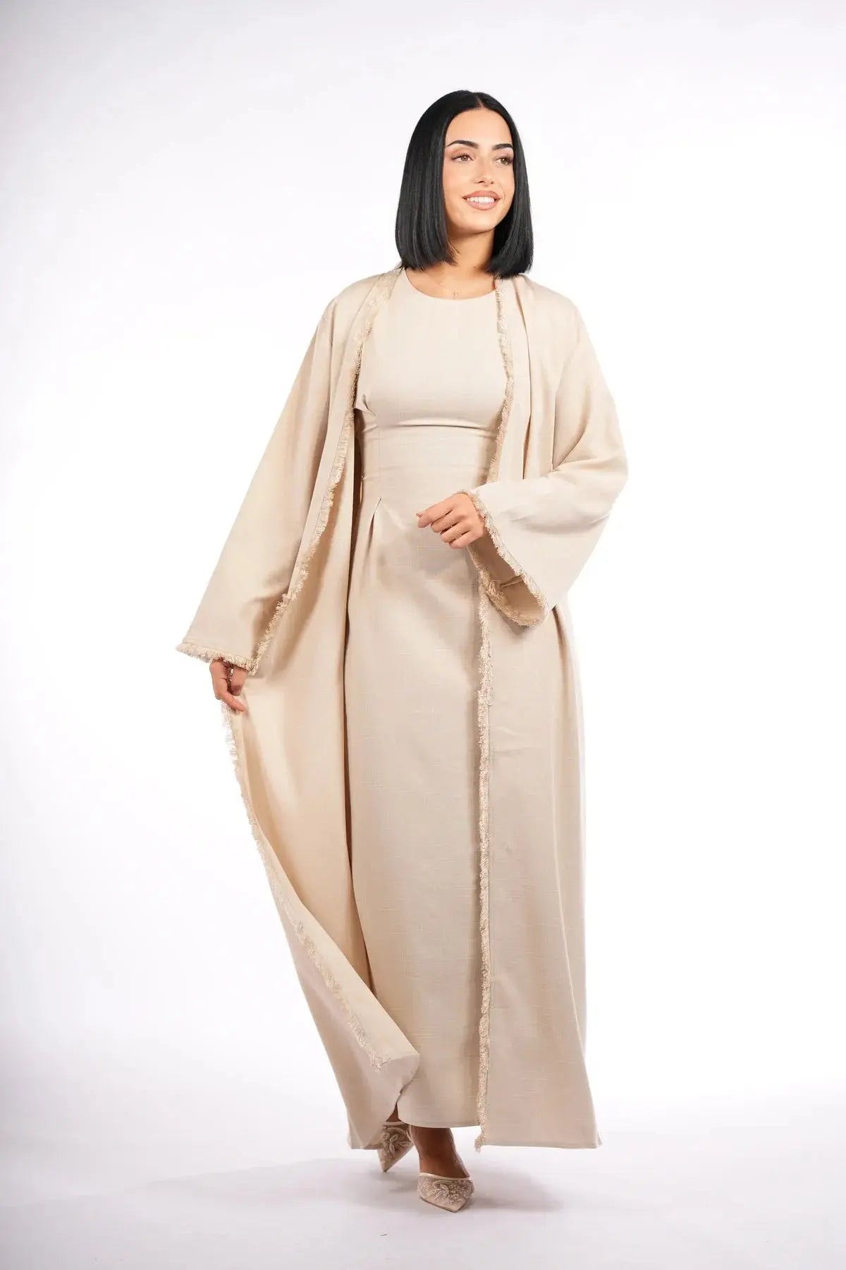 vienna corset & kimono - beige Losyana.Shop