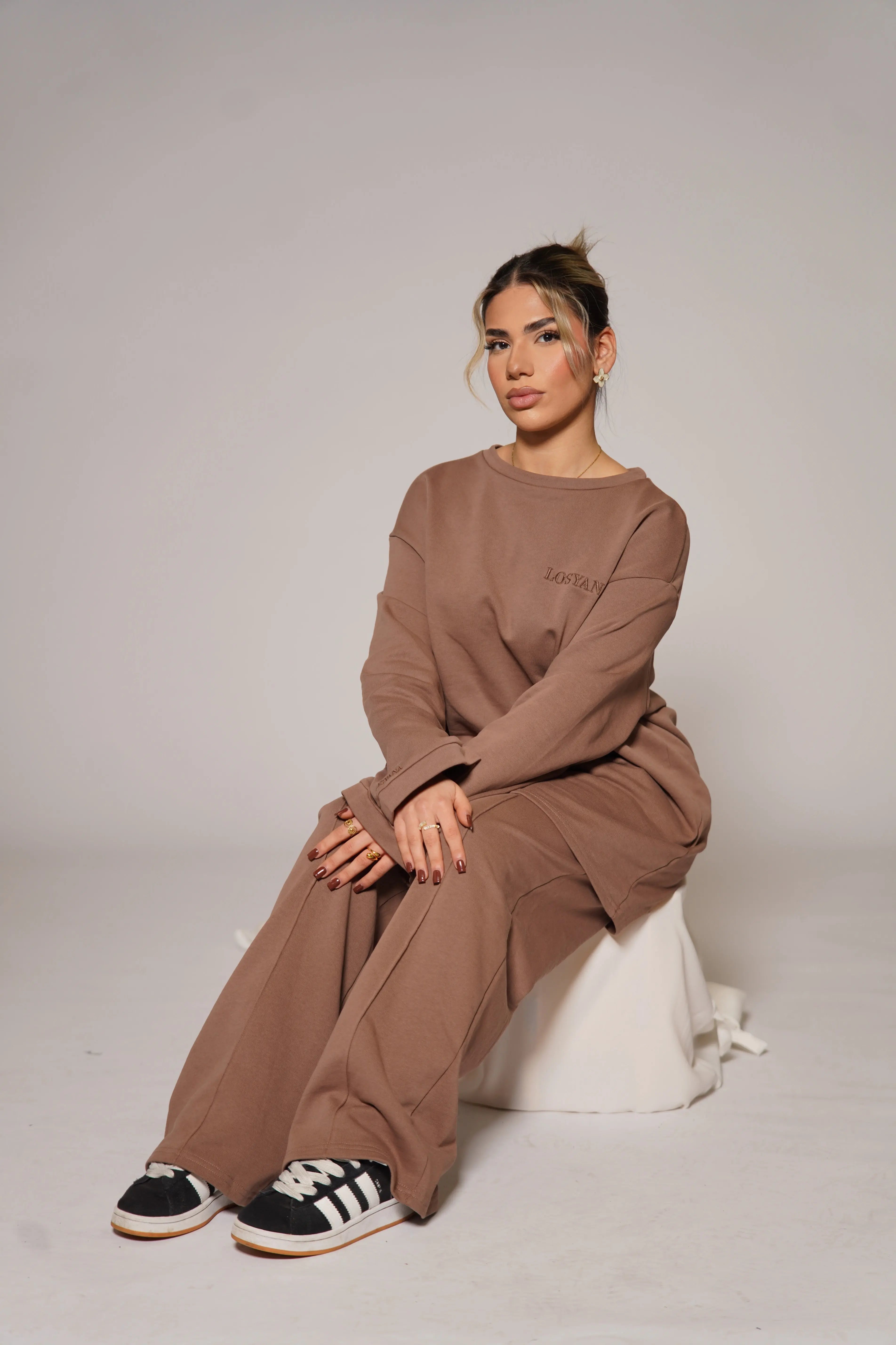 Lounge and Gym set - cappuccino Losyana.Shop