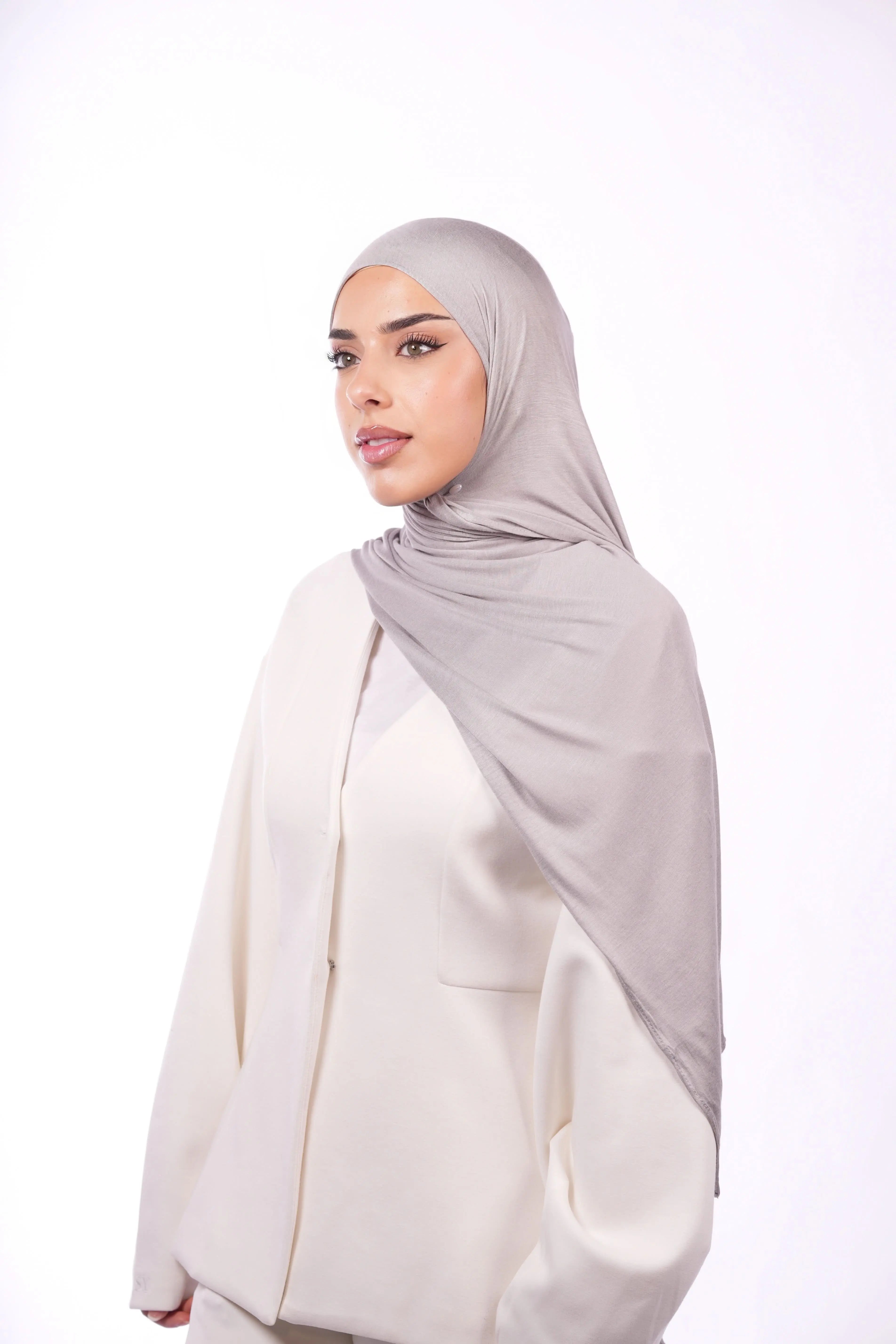 Bamboo Jersey - nude grey - Losyana.Shop