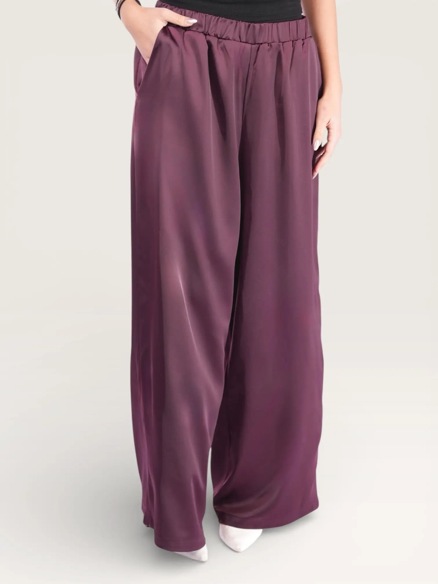 silk muse pants - purpur