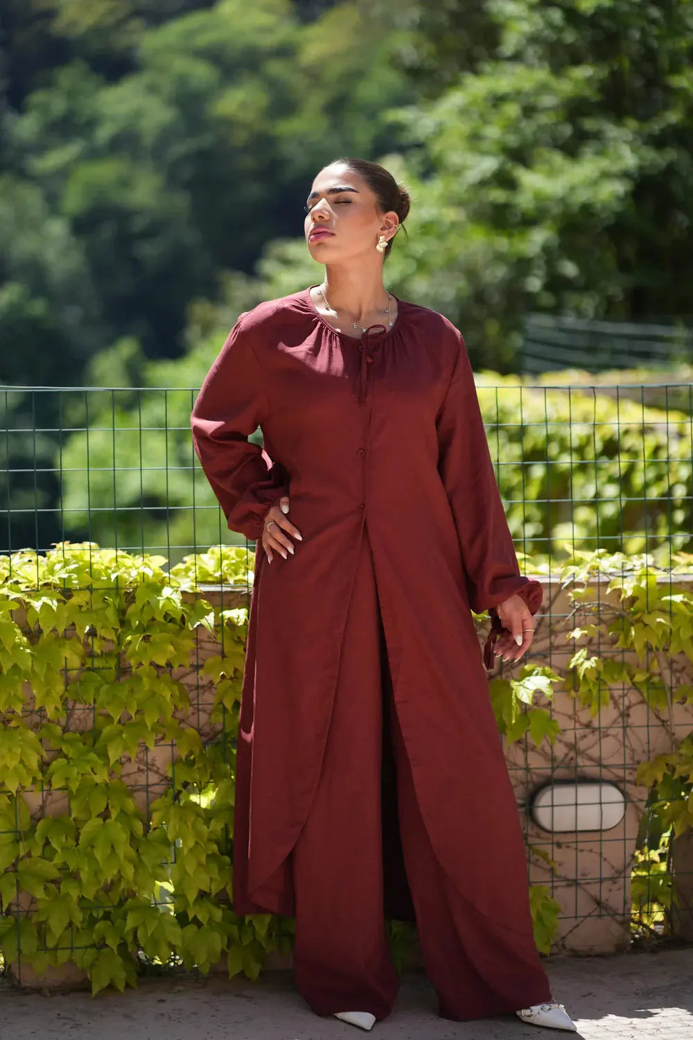 MEDITERRANEAN BREEZE SET - MAROON Losyana.nl