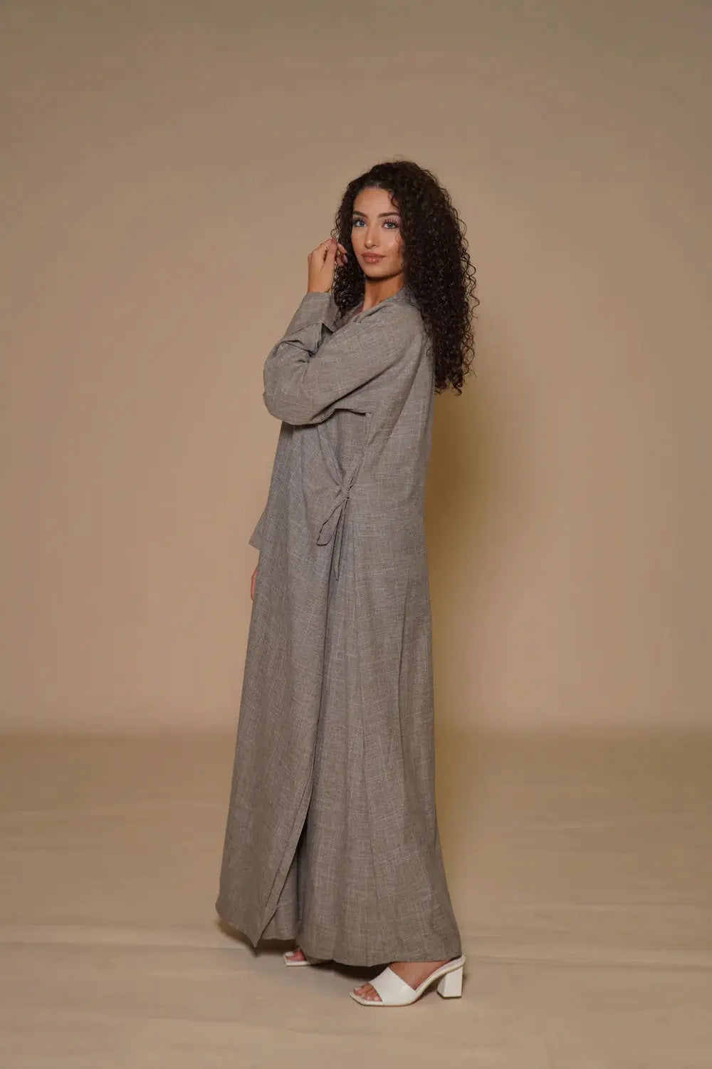 DXB Linen Abaya Cord - venge Losyana.Shop