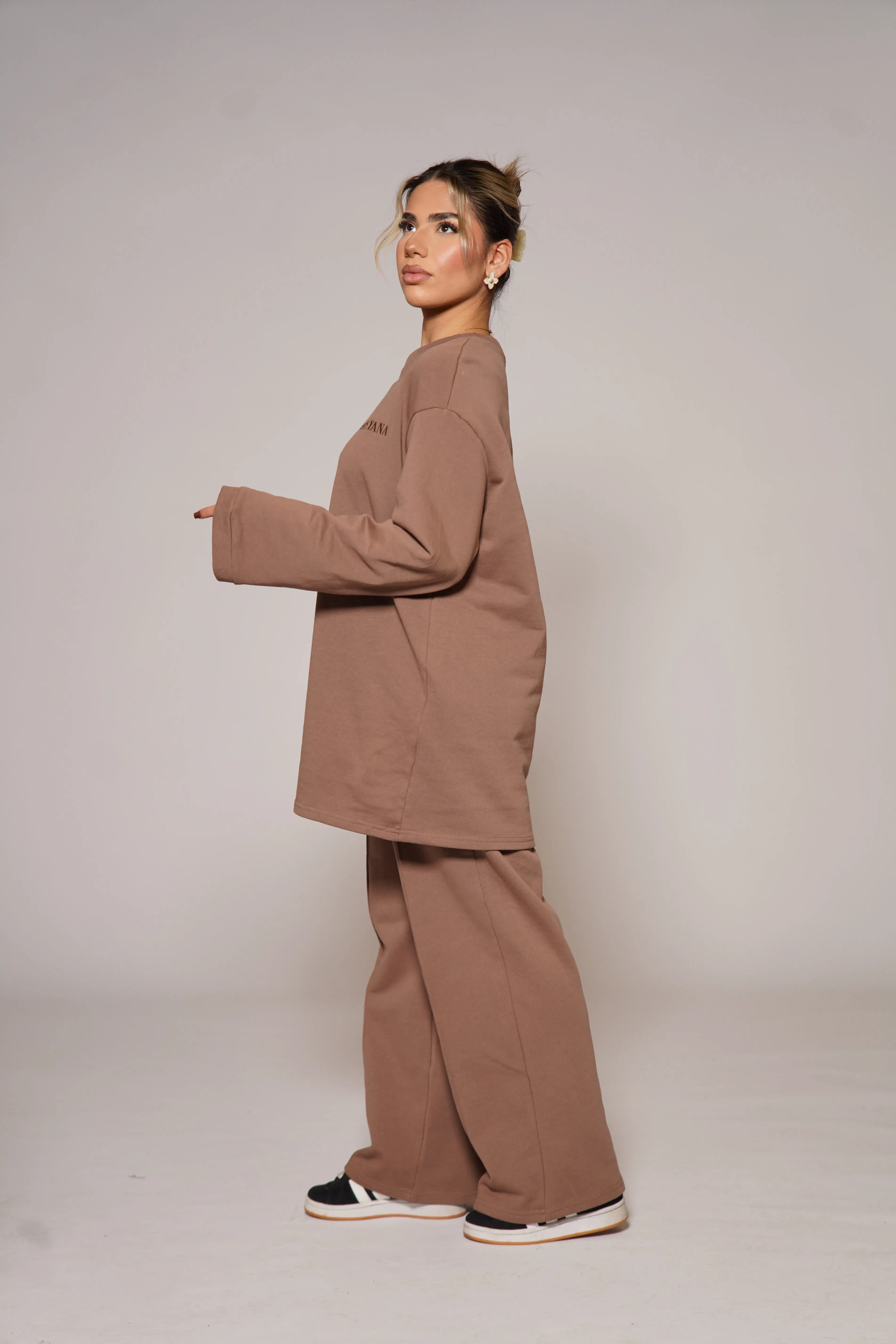 Lounge and Gym set - cappuccino Losyana.Shop