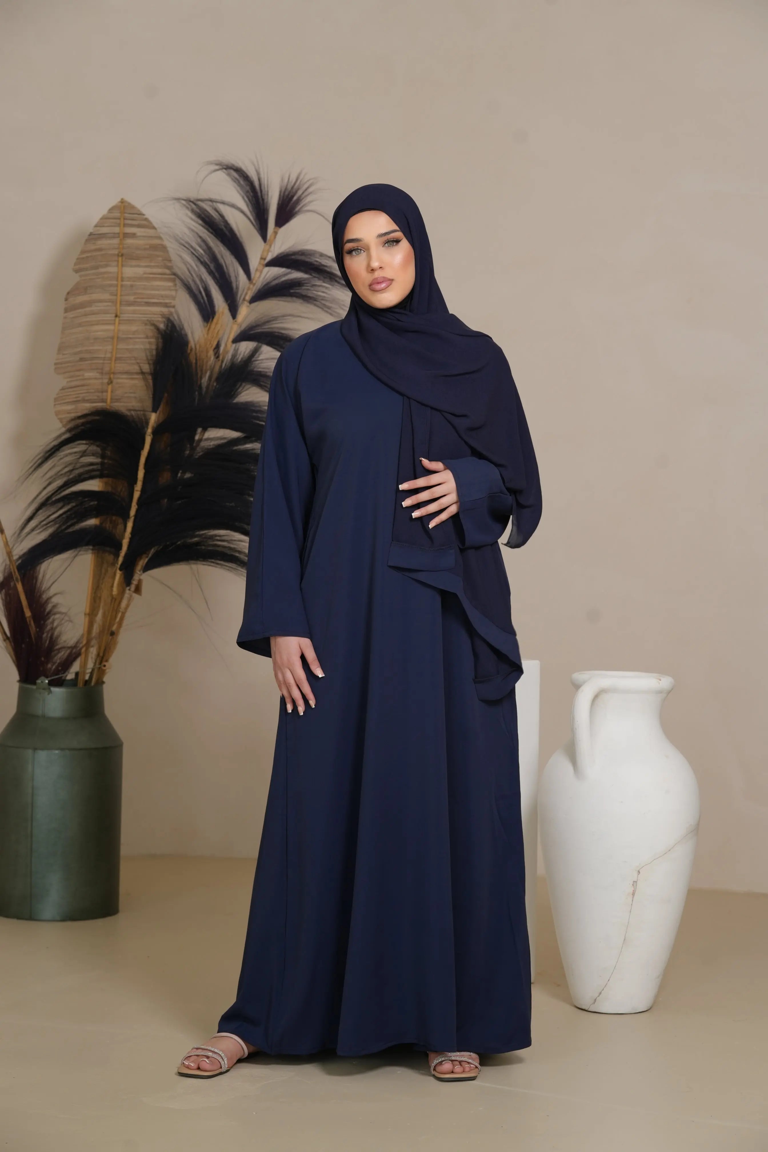 DXB Daily Abaya - royal Blue Losyana.Shop