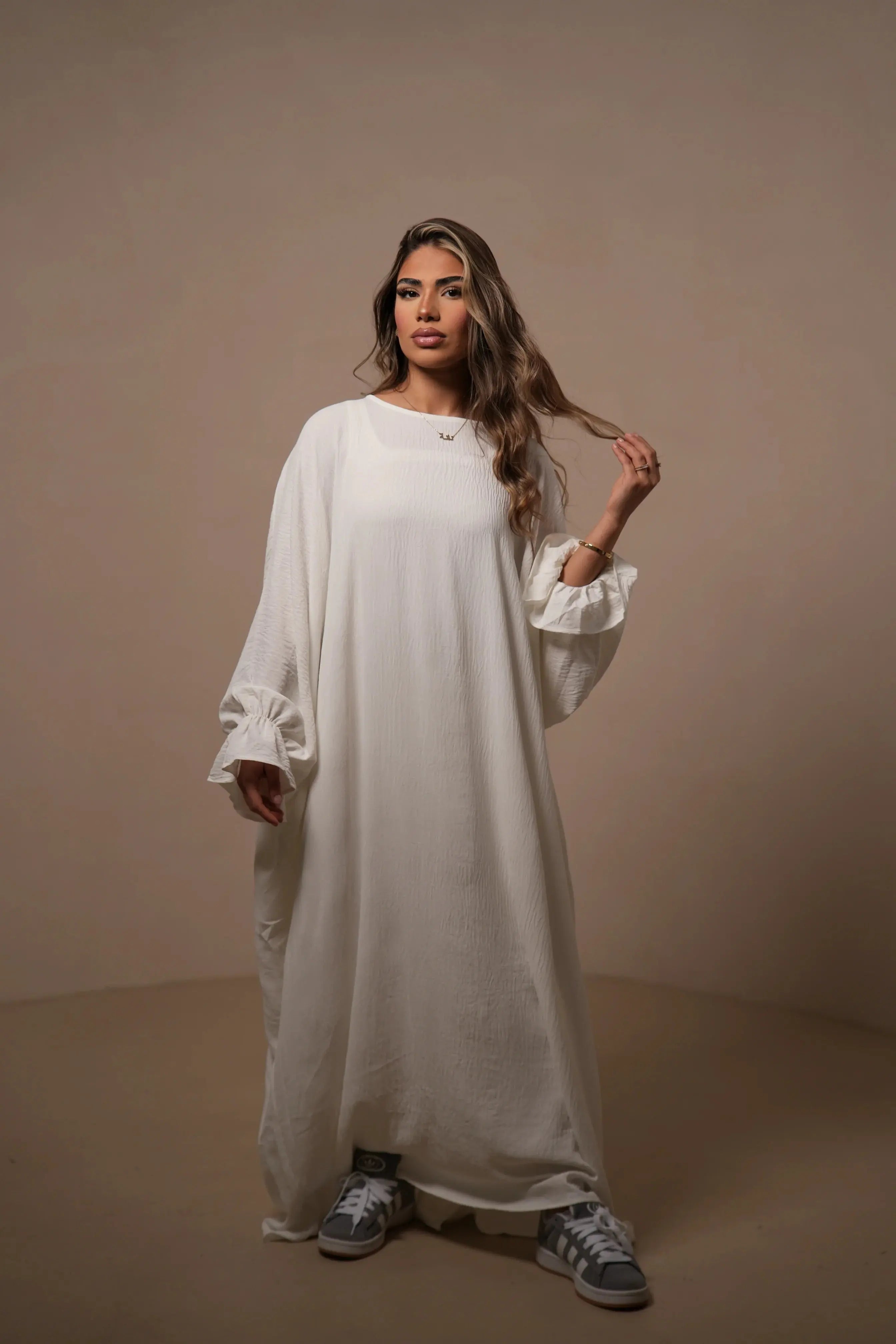 Jazz Abaya - White Losyana.Shop
