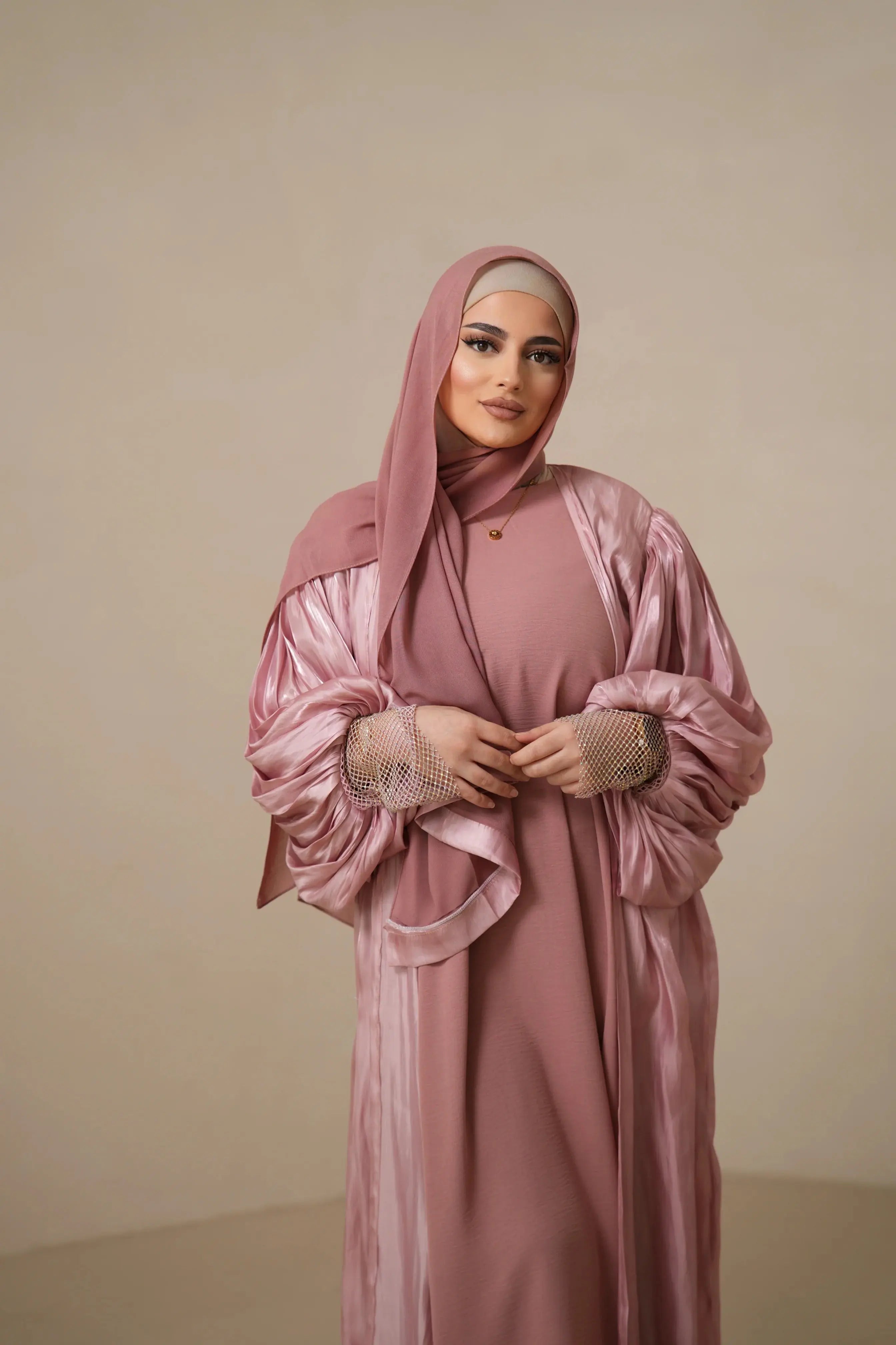 Emirate abaya - PINK Losyana.Shop