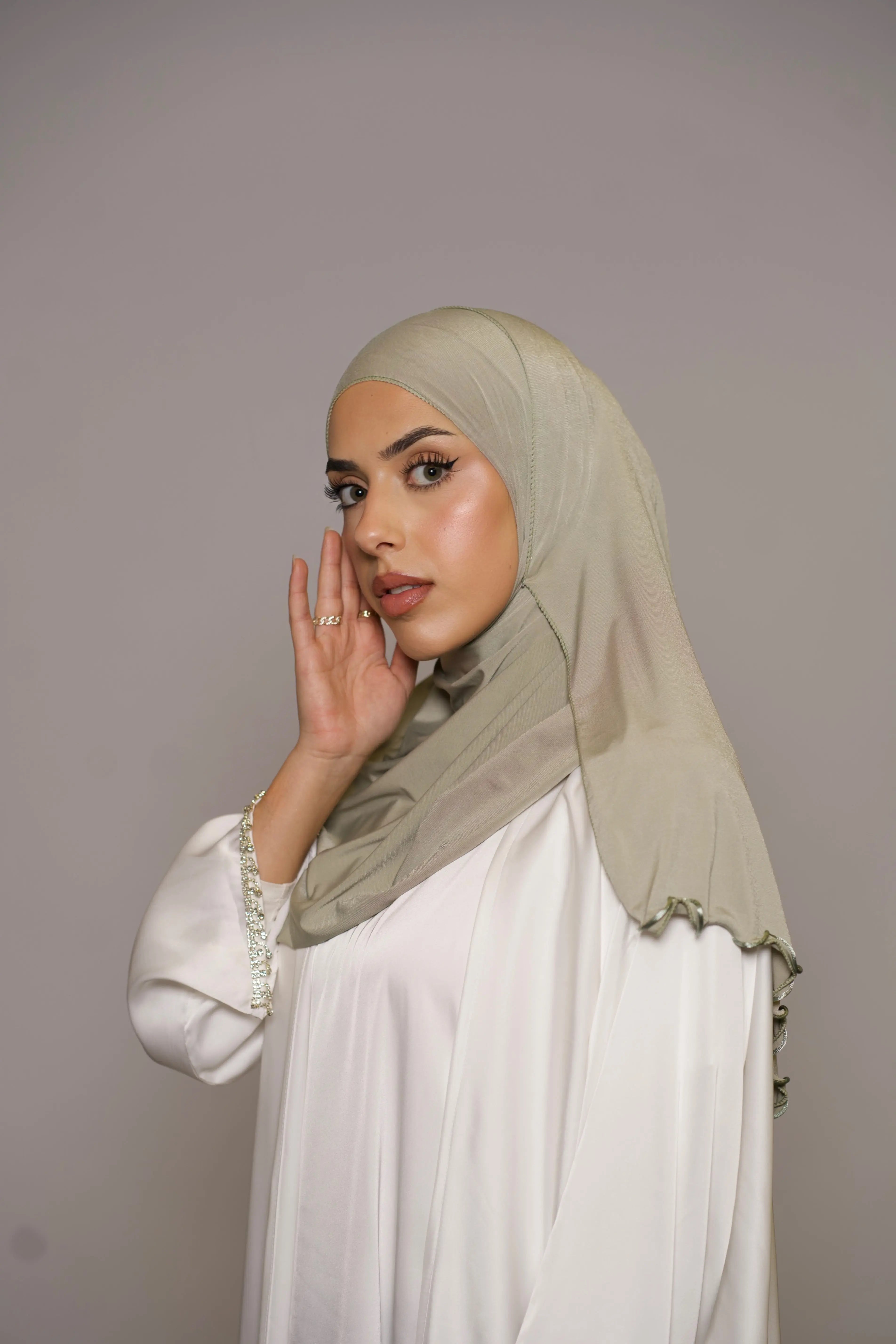 Premium jersey line - pistachio Losyana.Shop