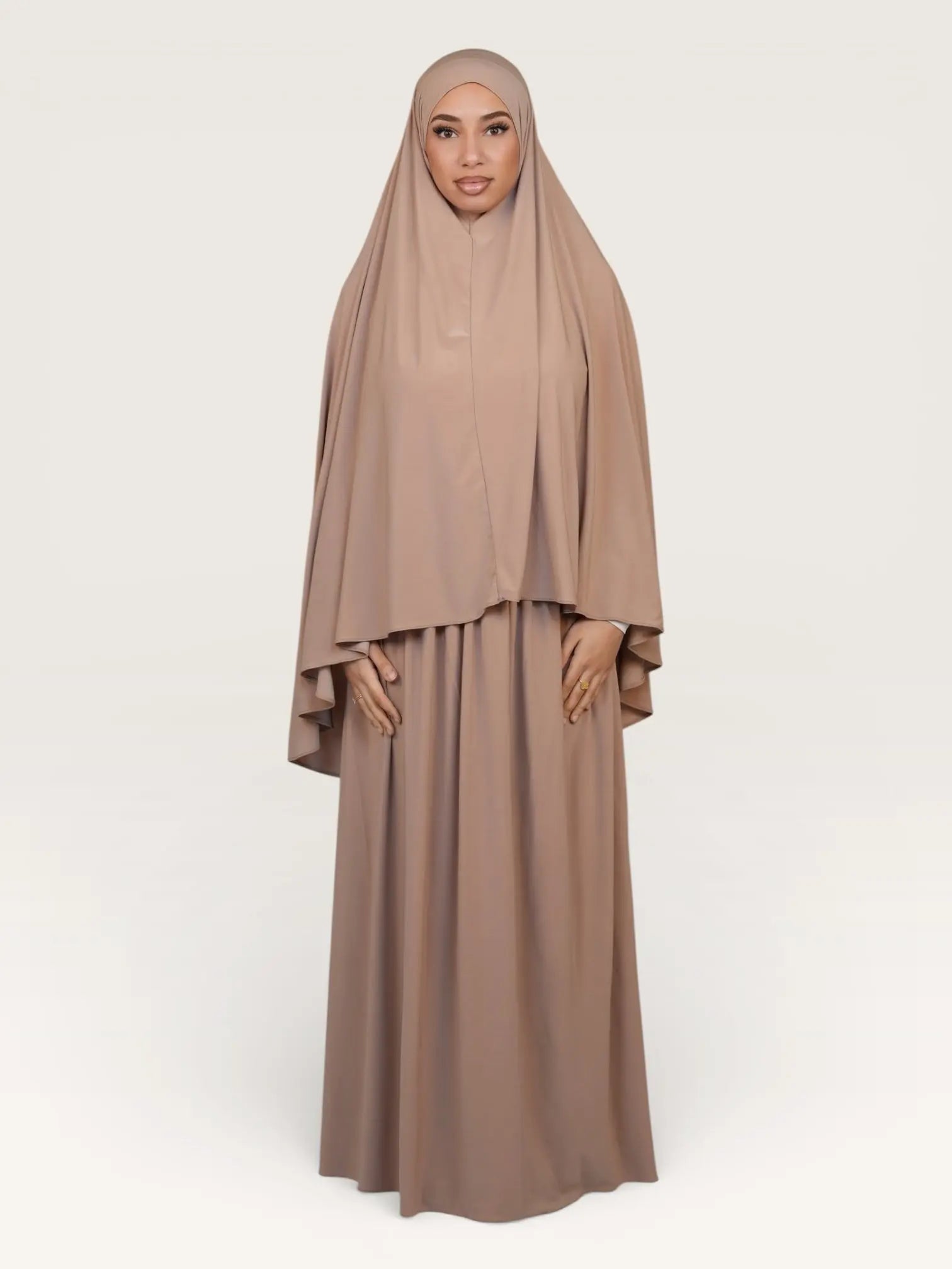 premium khimar set - beige