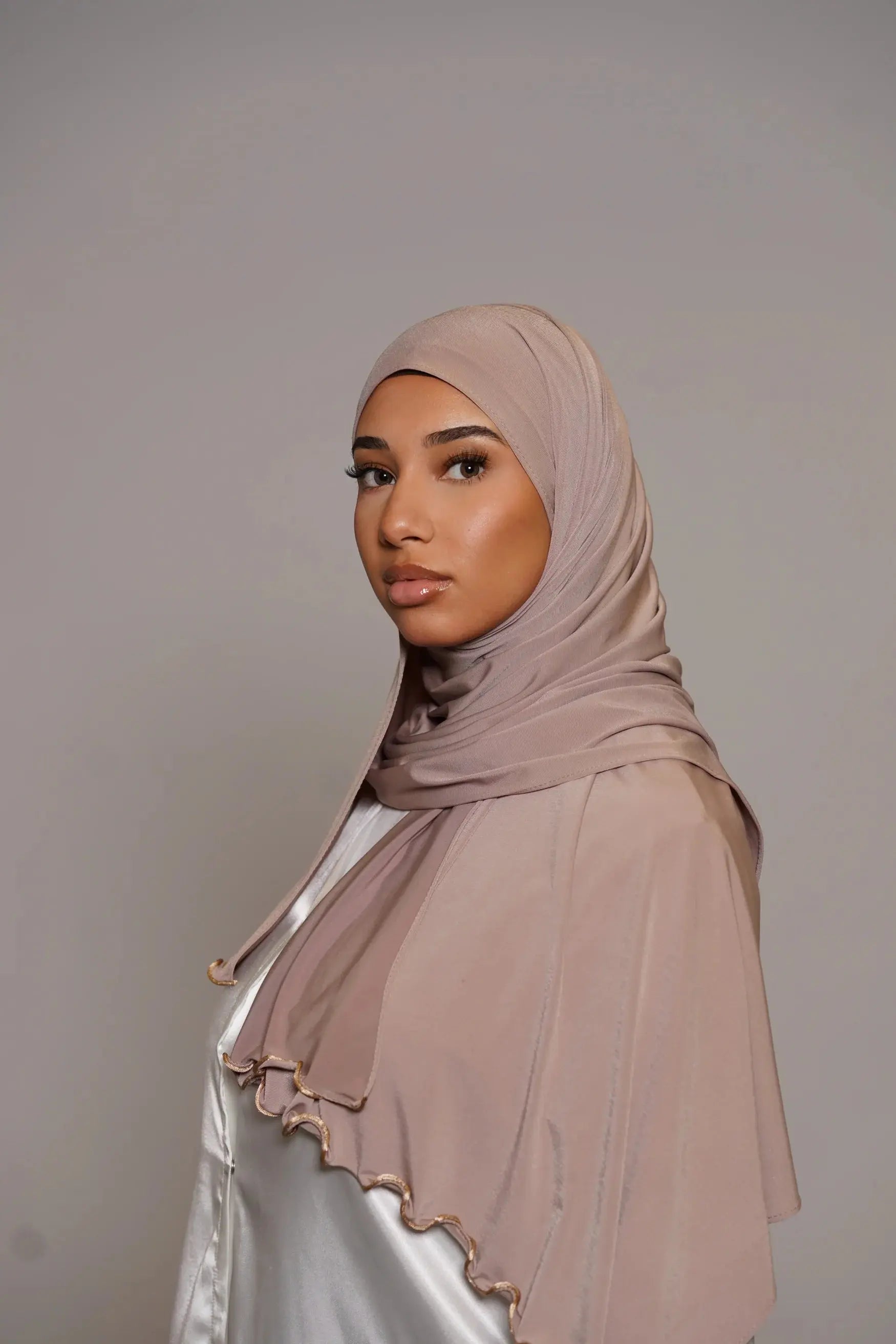 Premium Jersey Line - Dark Taupe Losyana.Shop