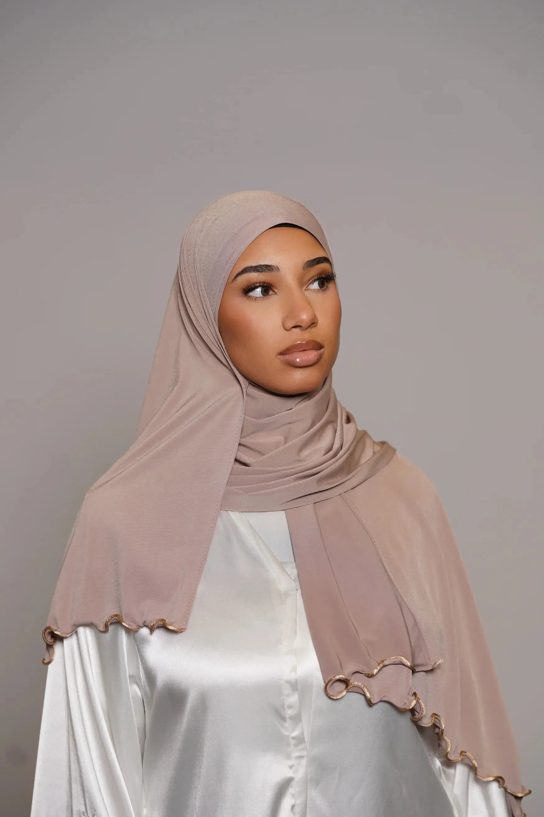 Premium Jersey Line - Dark Taupe Losyana.Shop