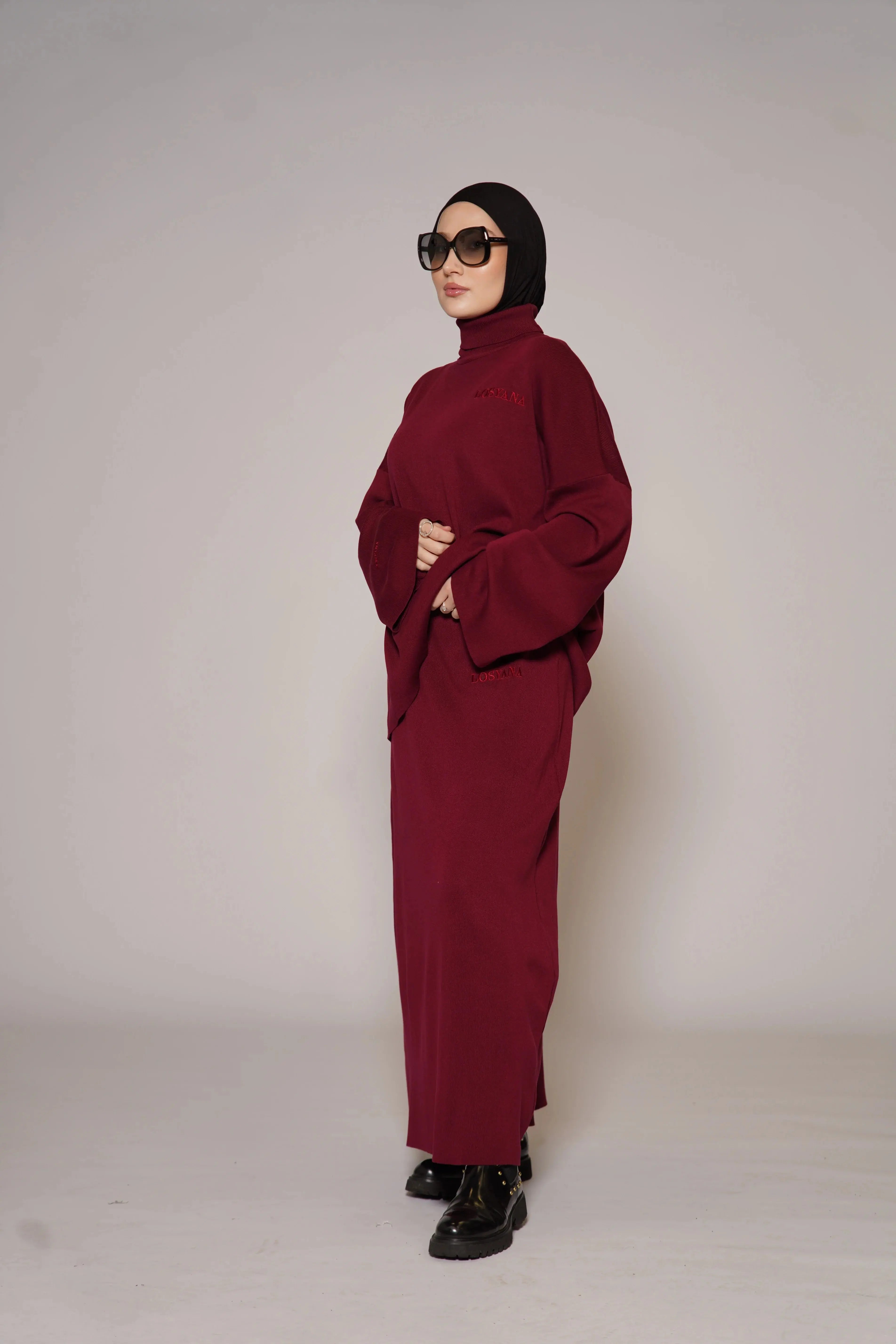 Luxury Cotton Set - Bordeaux Losyana