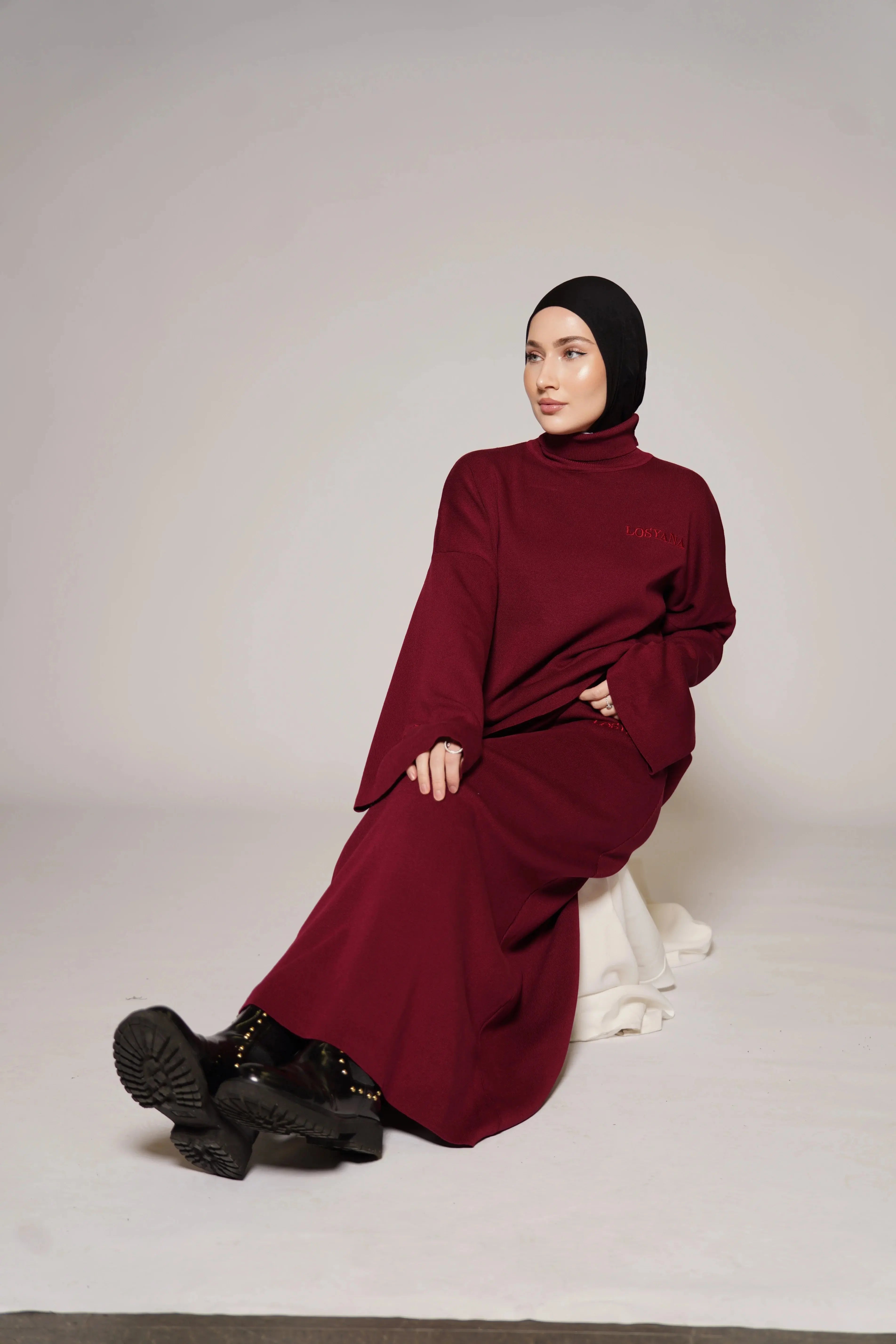 Luxury Cotton Set - Bordeaux Losyana