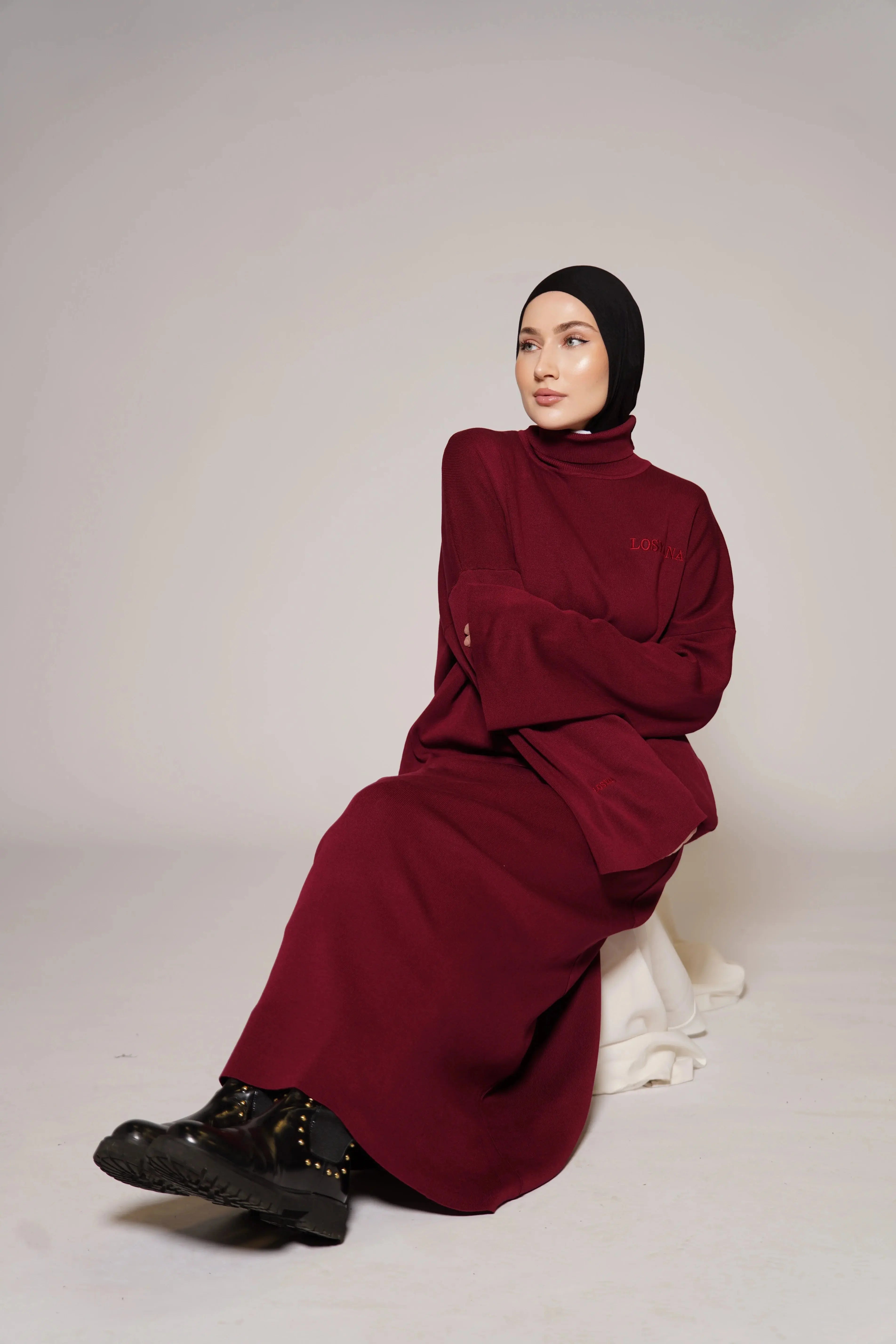 Luxury Cotton Set - Bordeaux Losyana