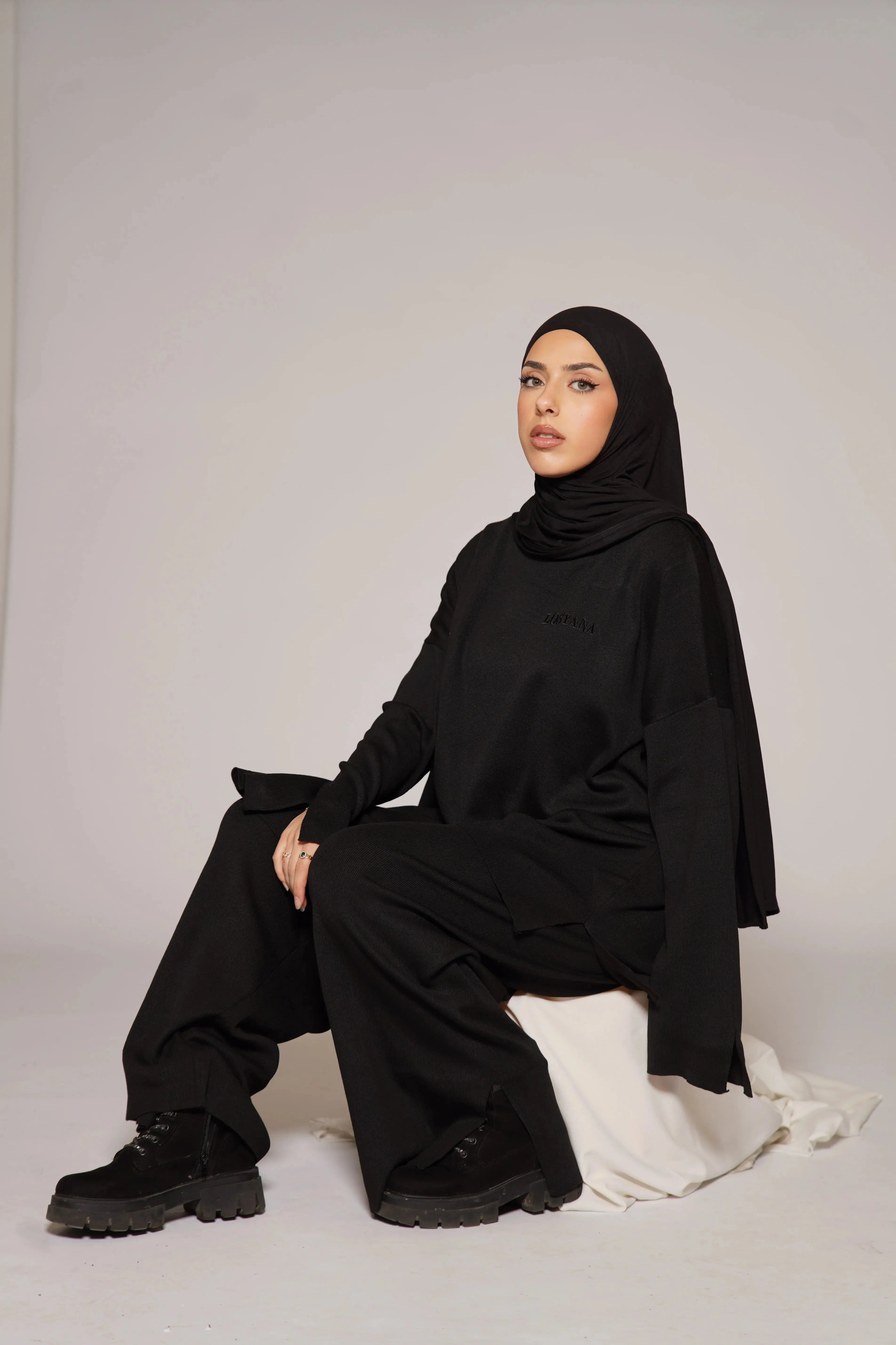 Signature Cotton Set - Black Losyana