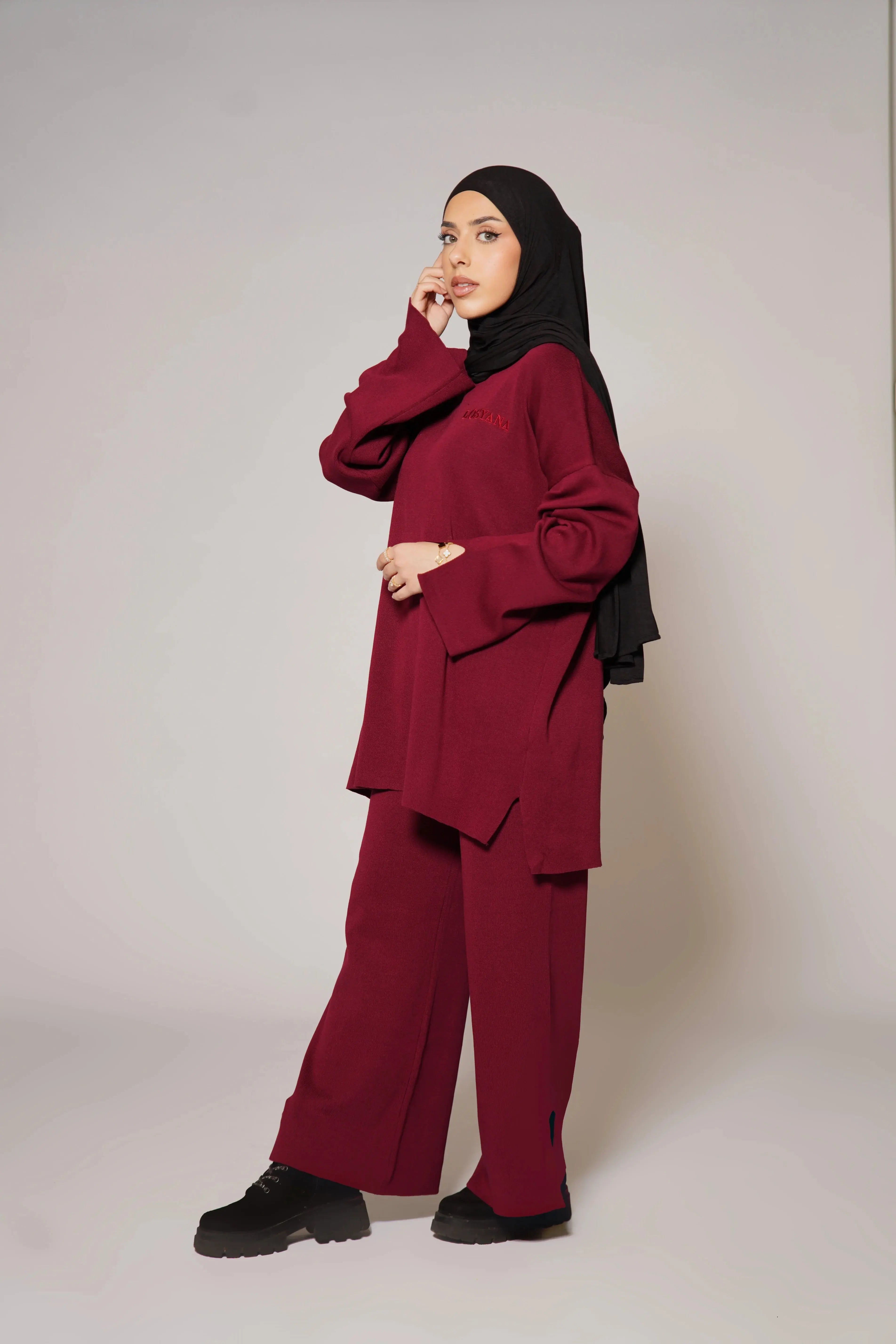 Signature Cotton Set - Bordeaux Losyana