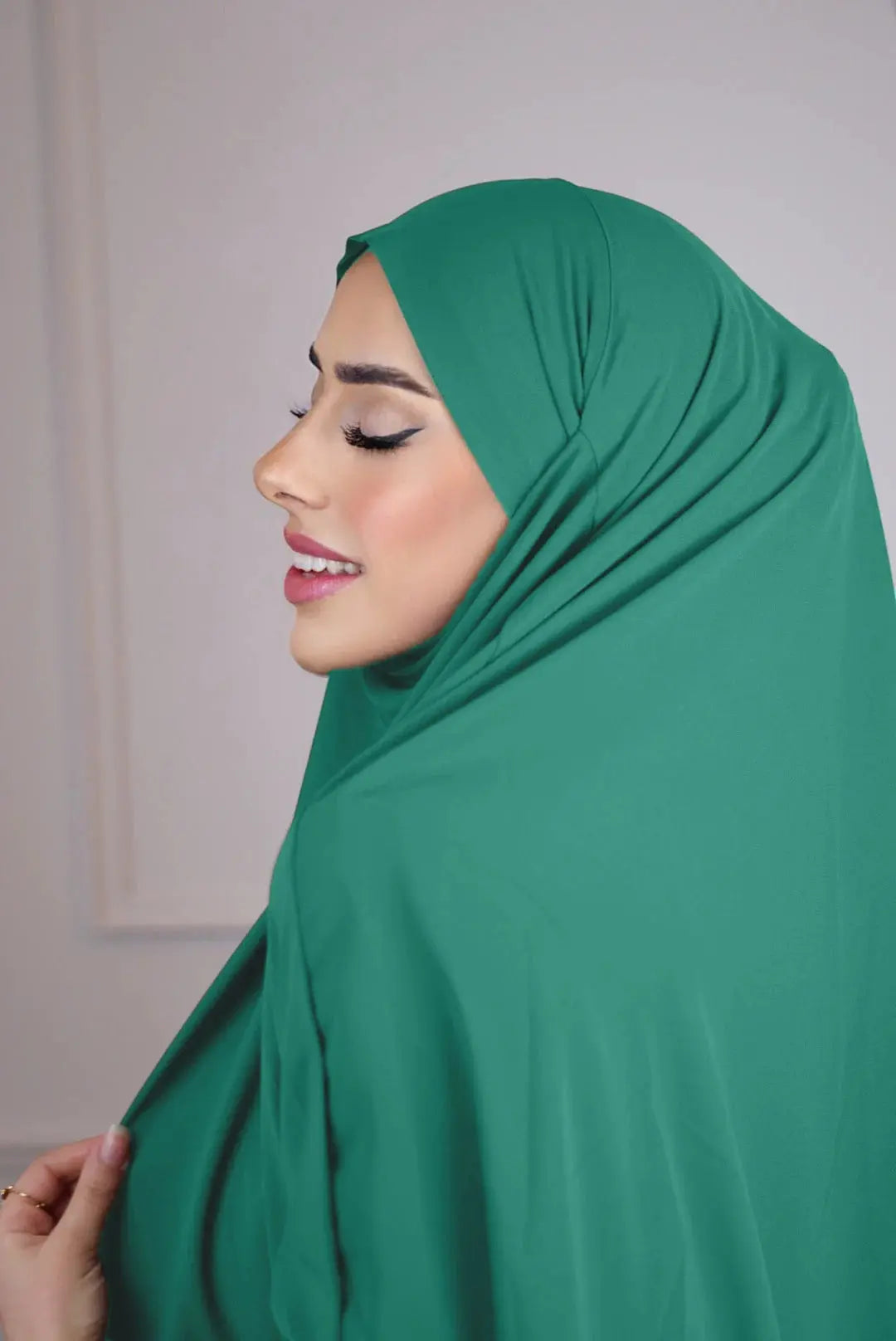 Khimar Medina Silk - Dark mint Losyana.Shop