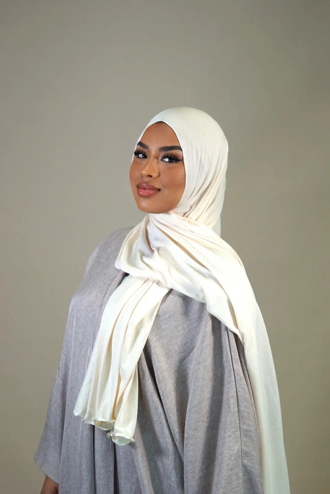 Jersey Line - cream white Losyana.Shop