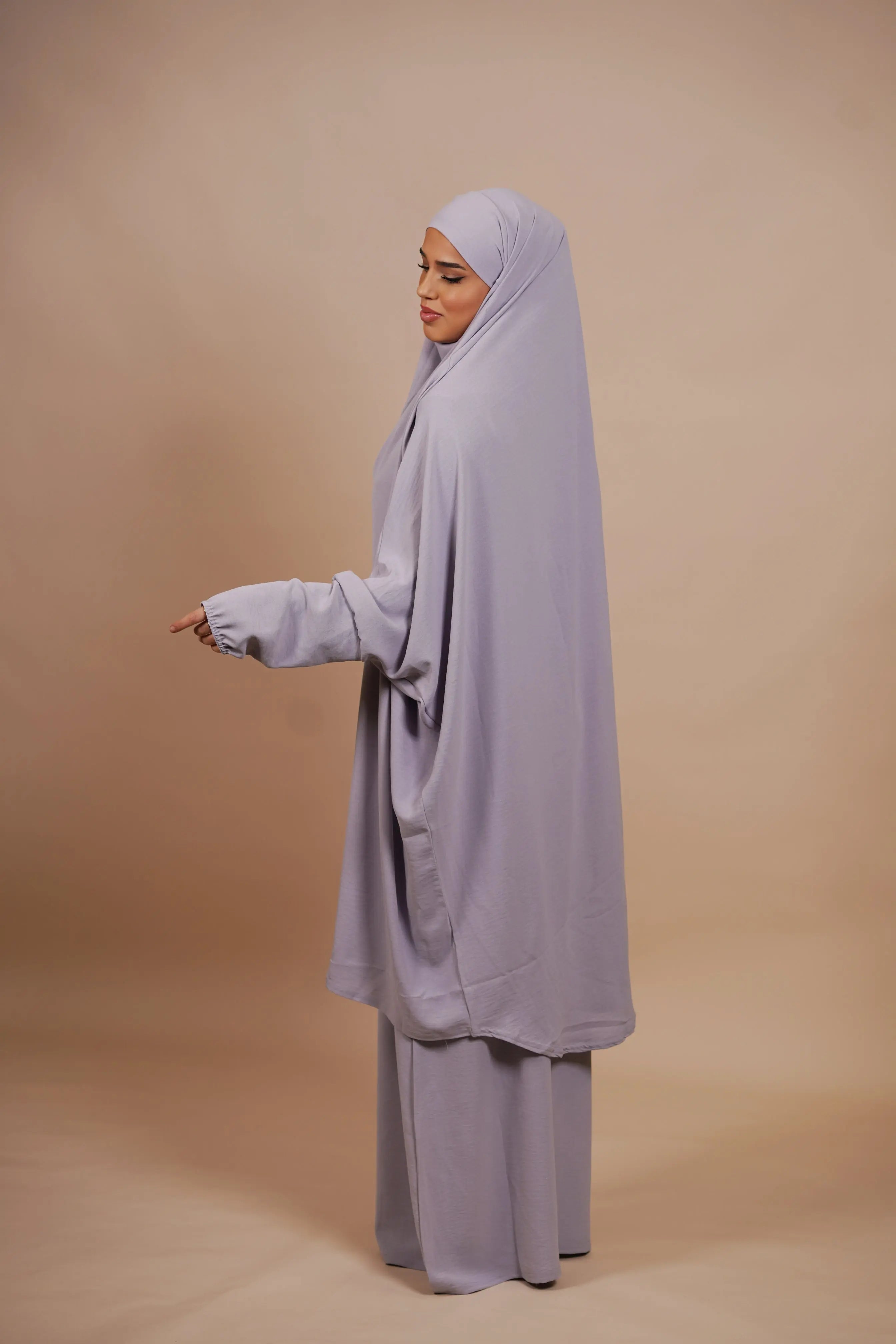 Jazz Jilbab - light grey Losyana.Shop