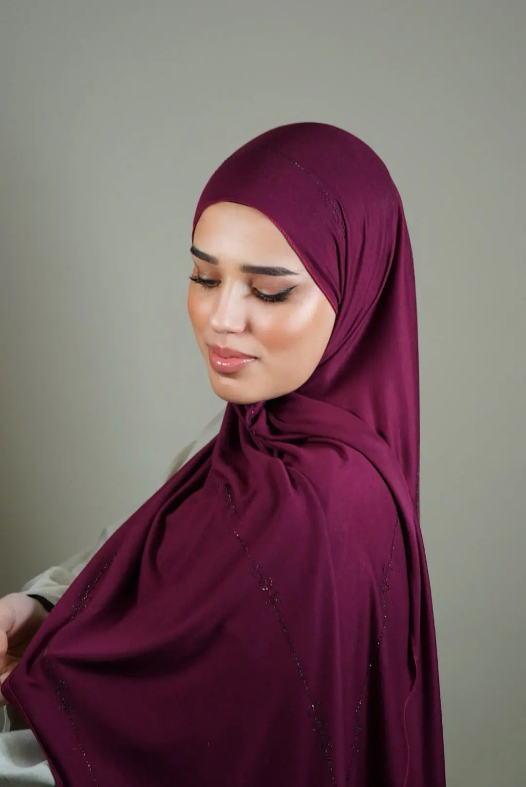 LSY Diamond Jersey - Dark Berry Losyana.Shop